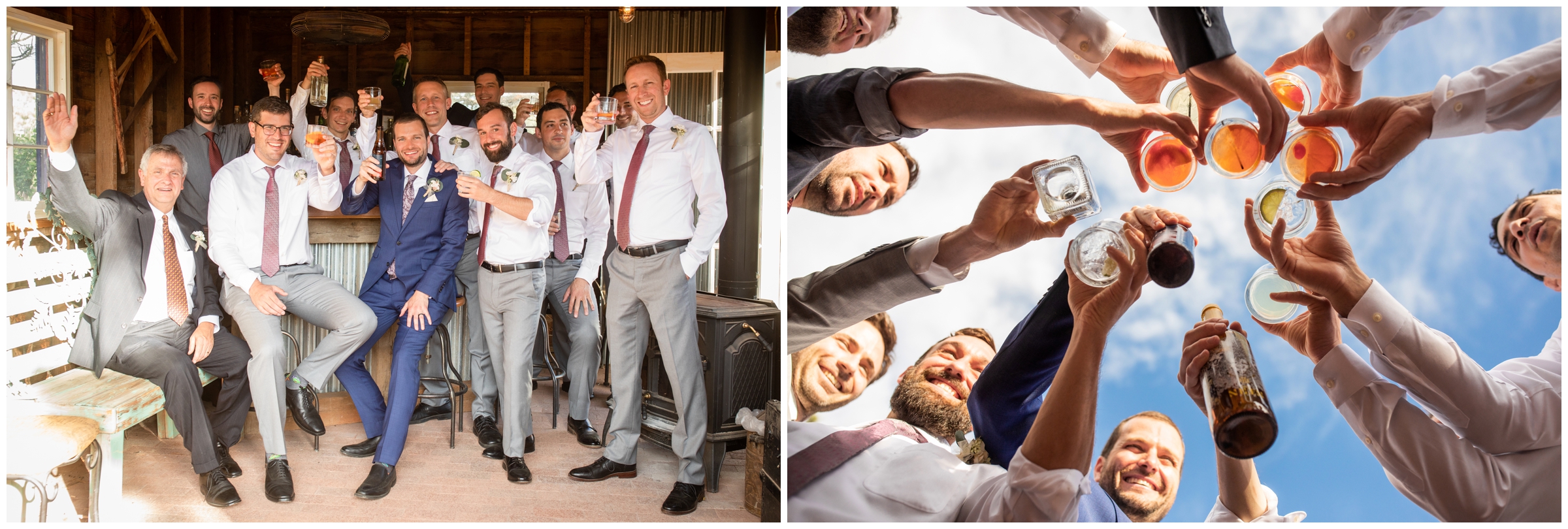 unique groomsmen photos by Colorado photographer Plum Pretty Photography