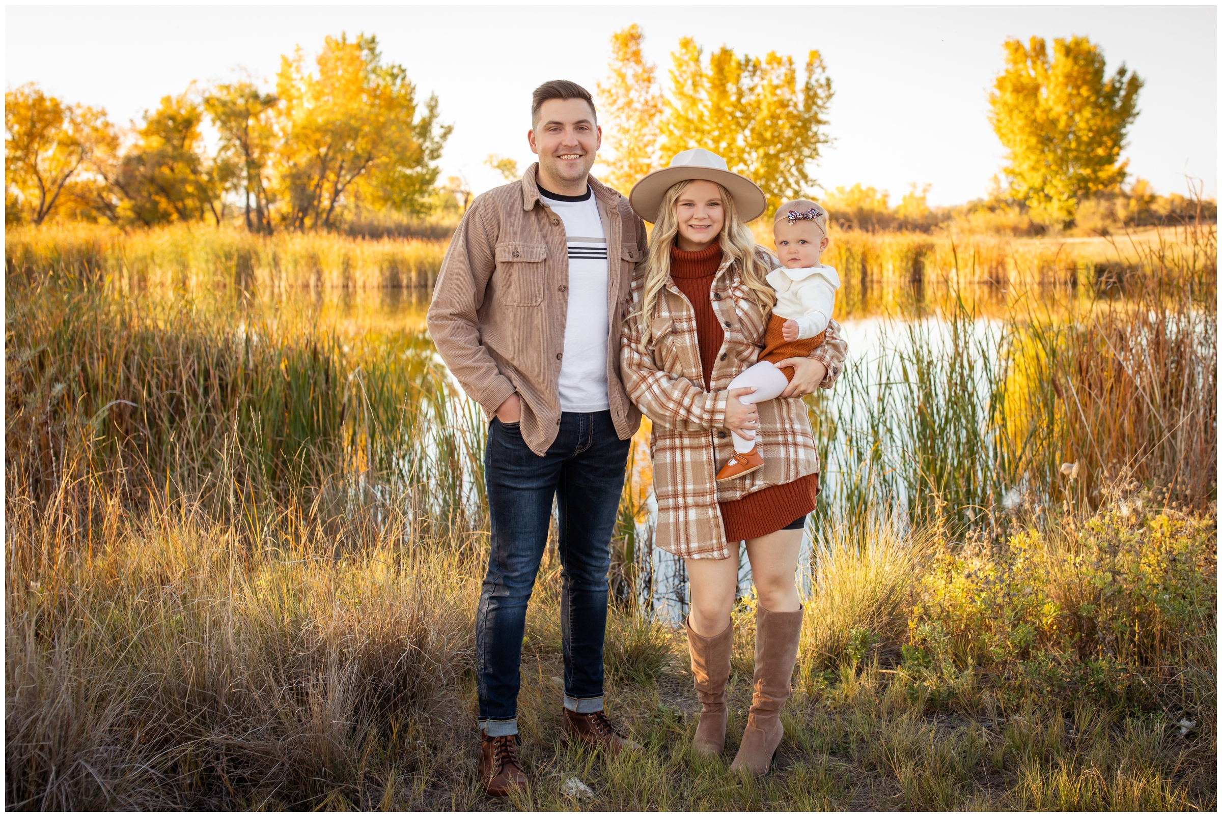 Colorful Colorado fall family portraits at Idaho Creek Park by Longmont photographer Plum Pretty Photography
