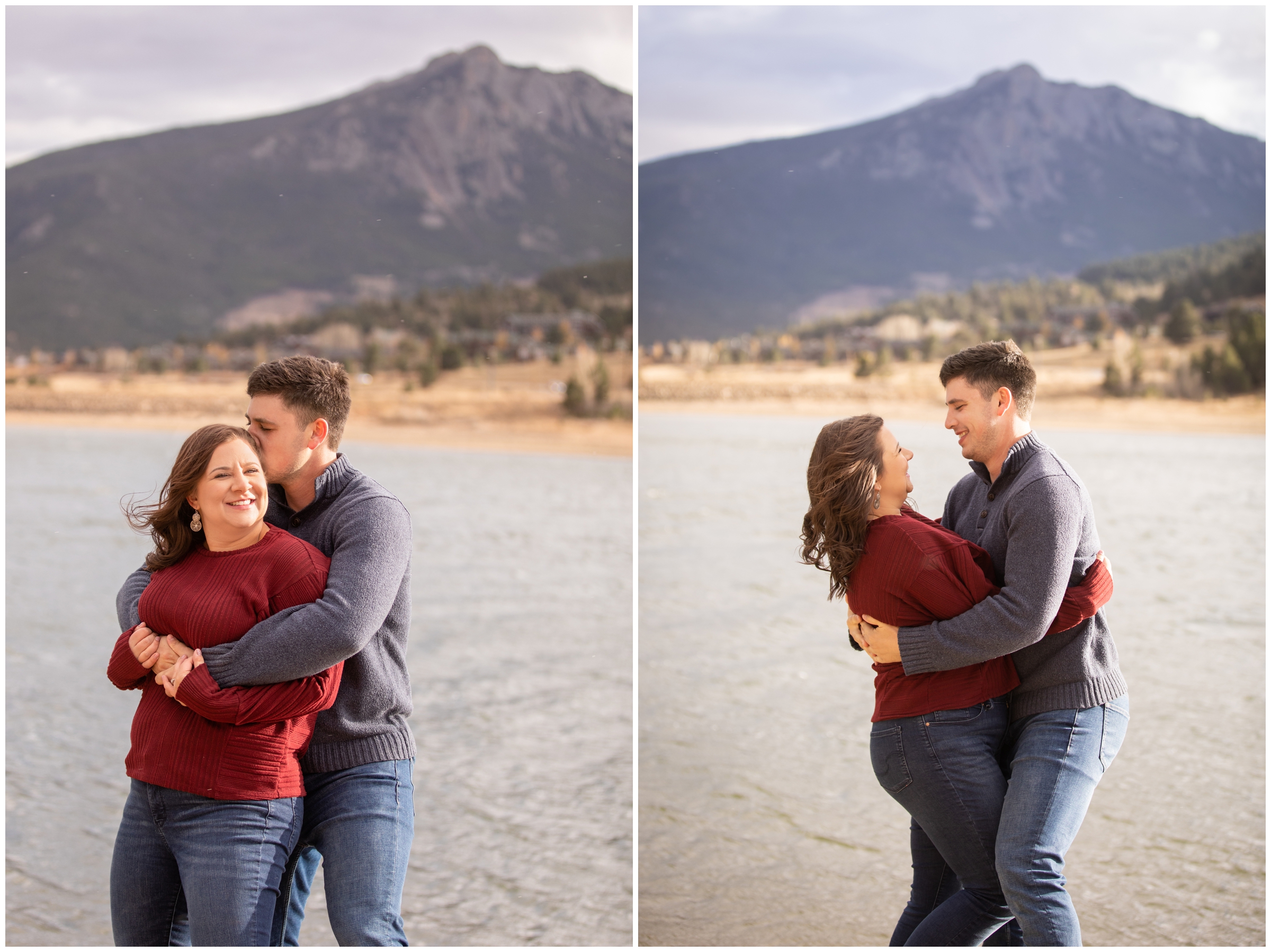 Marys Lake engagement photos by Estes Park portrait photographer Plum Pretty Photography