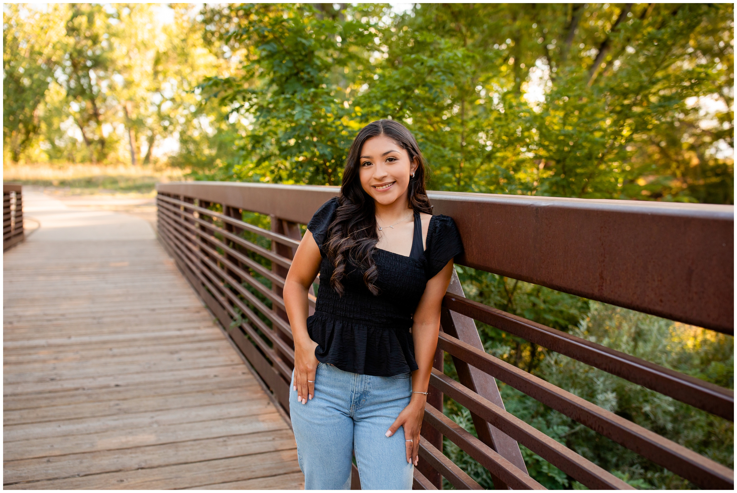 Senior portraits in Longmont at Golden Ponds Nature Area by Colorado photographer Plum Pretty Photography