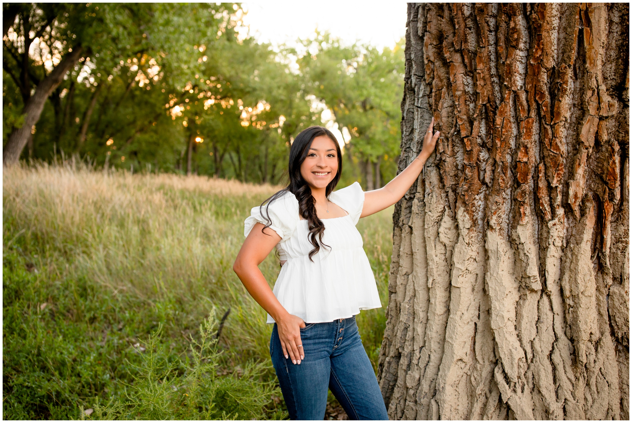 high school graduation photography session at Golden Ponds Nature Area in Colorado 