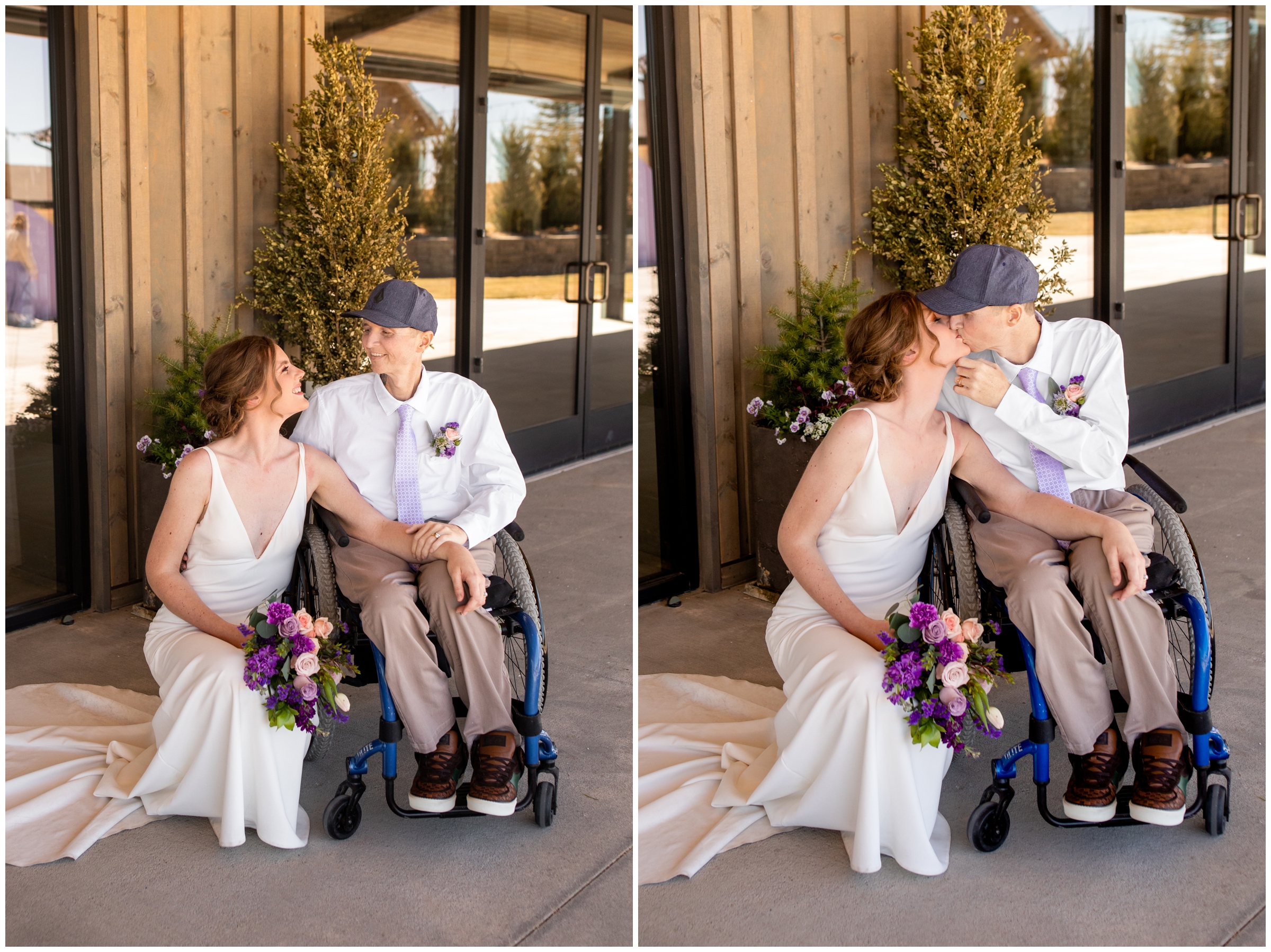 Bonnie Blues Colorado wedding photos during spring by CO elopement photographer Plum Pretty Photography