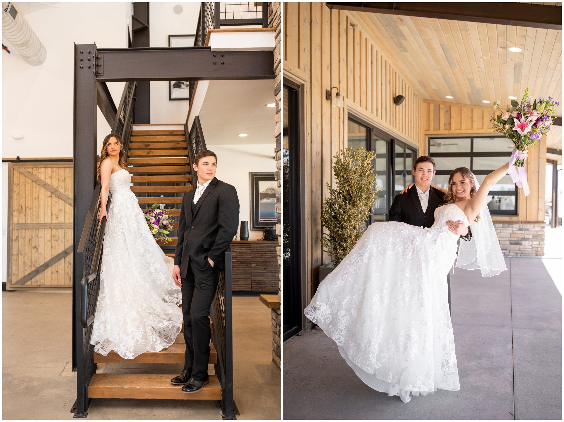 groom lifting bride during spring elopement photography session at Bonnie Blues Event Venue 