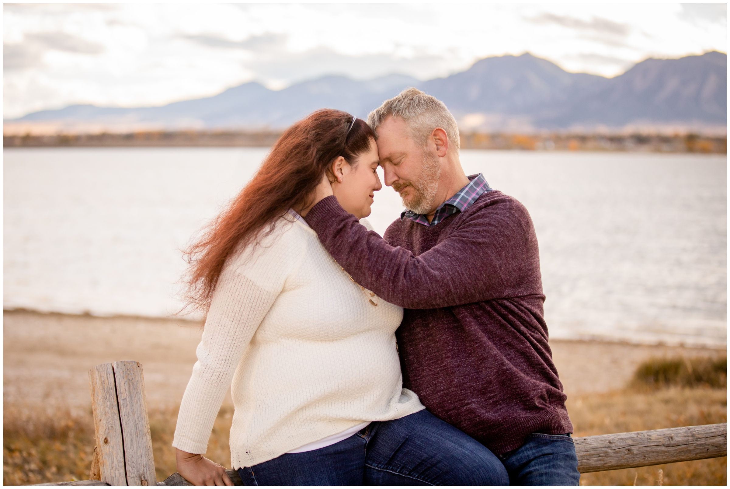 Boulder fall engagement pictures at Coot Lake and Boulder Reservoir by Colorado wedding photographer Plum Pretty Photography