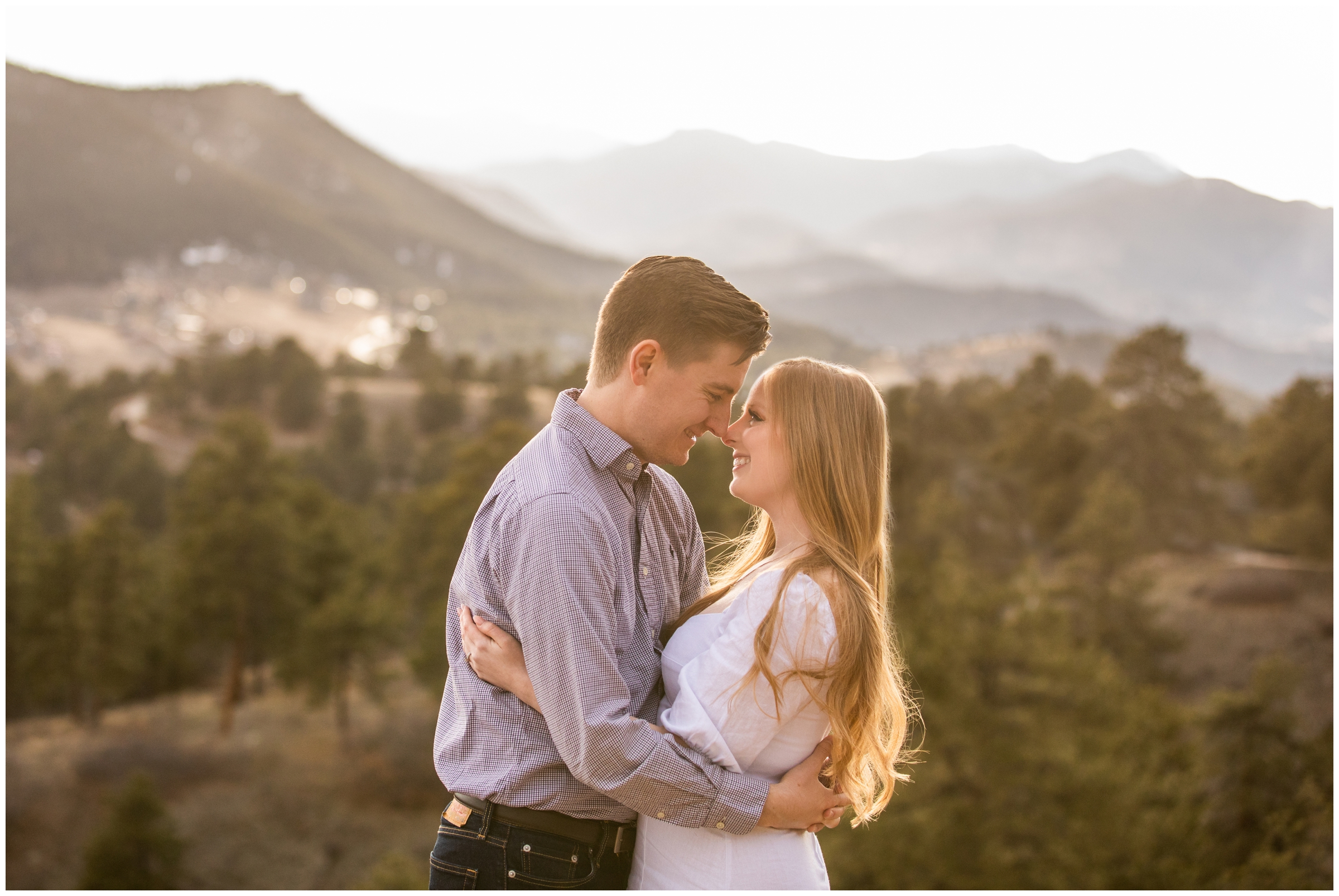 Colorado anniversary portraits during spring at Mount Falcon West by CO elopement photographer Plum Pretty Photography