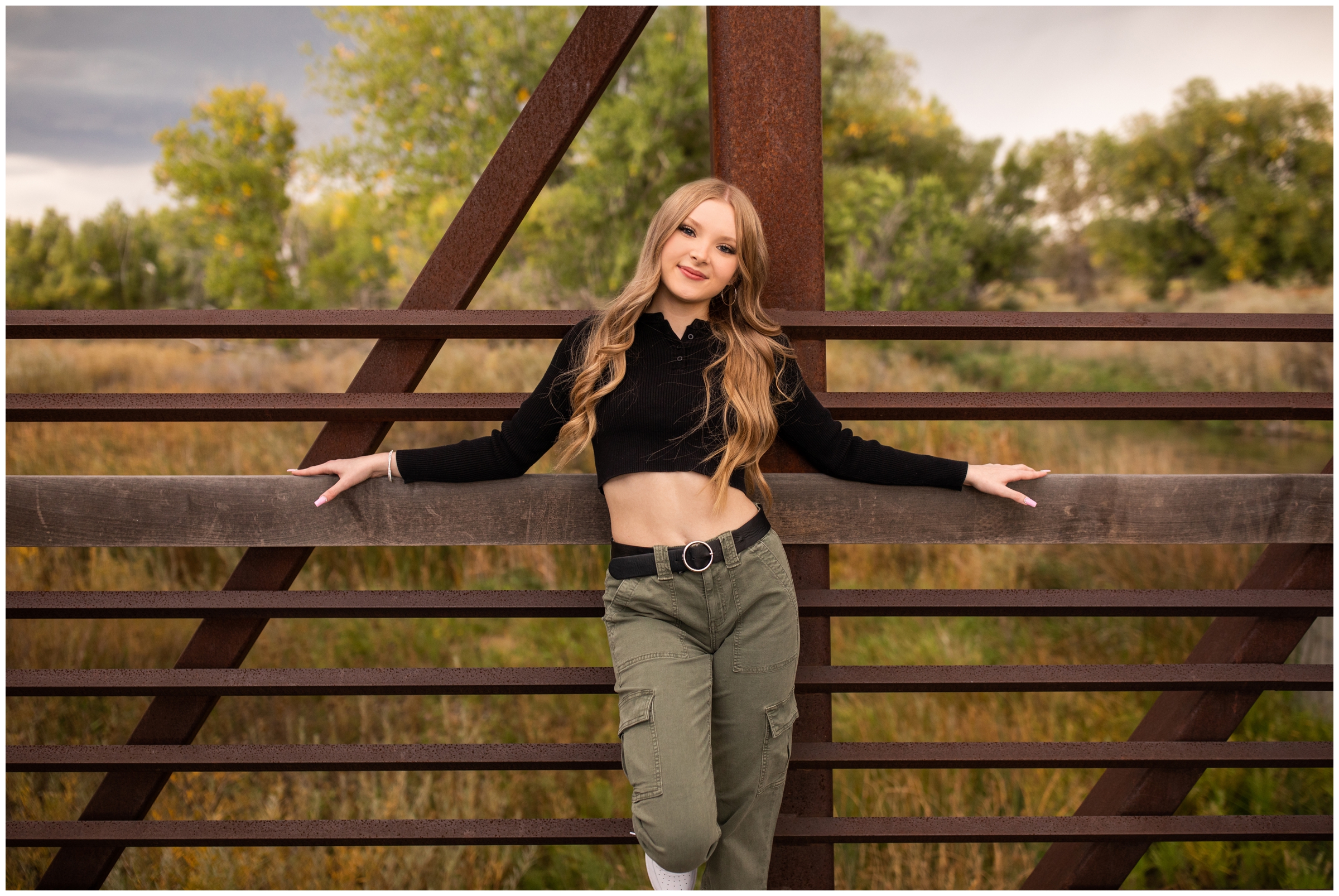 high school graduation portraits at Sandstone Ranch in Longmont