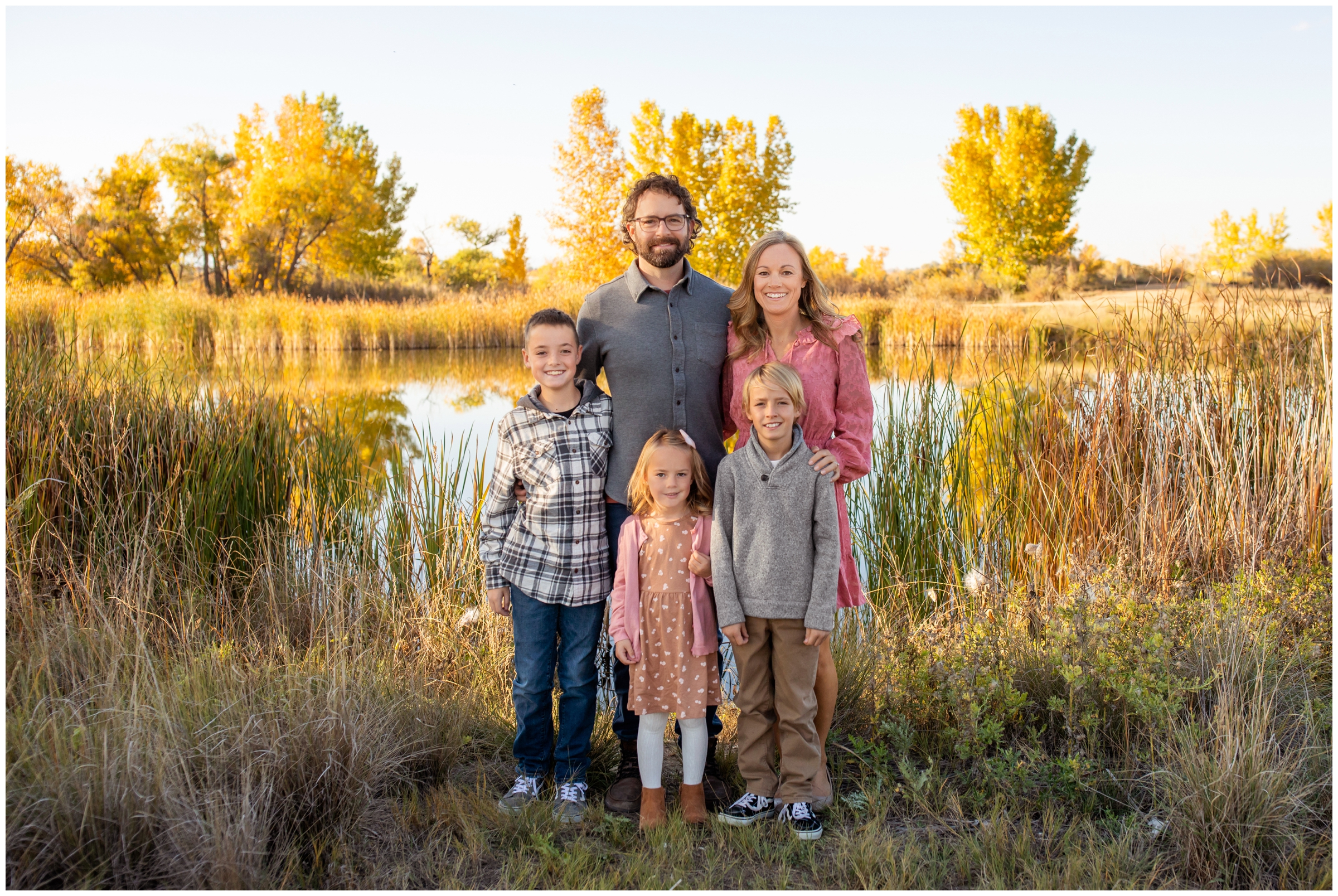 Colorado fall family photography session at Idaho Creek Park by Longmont portrait photographer Plum Pretty Photography 