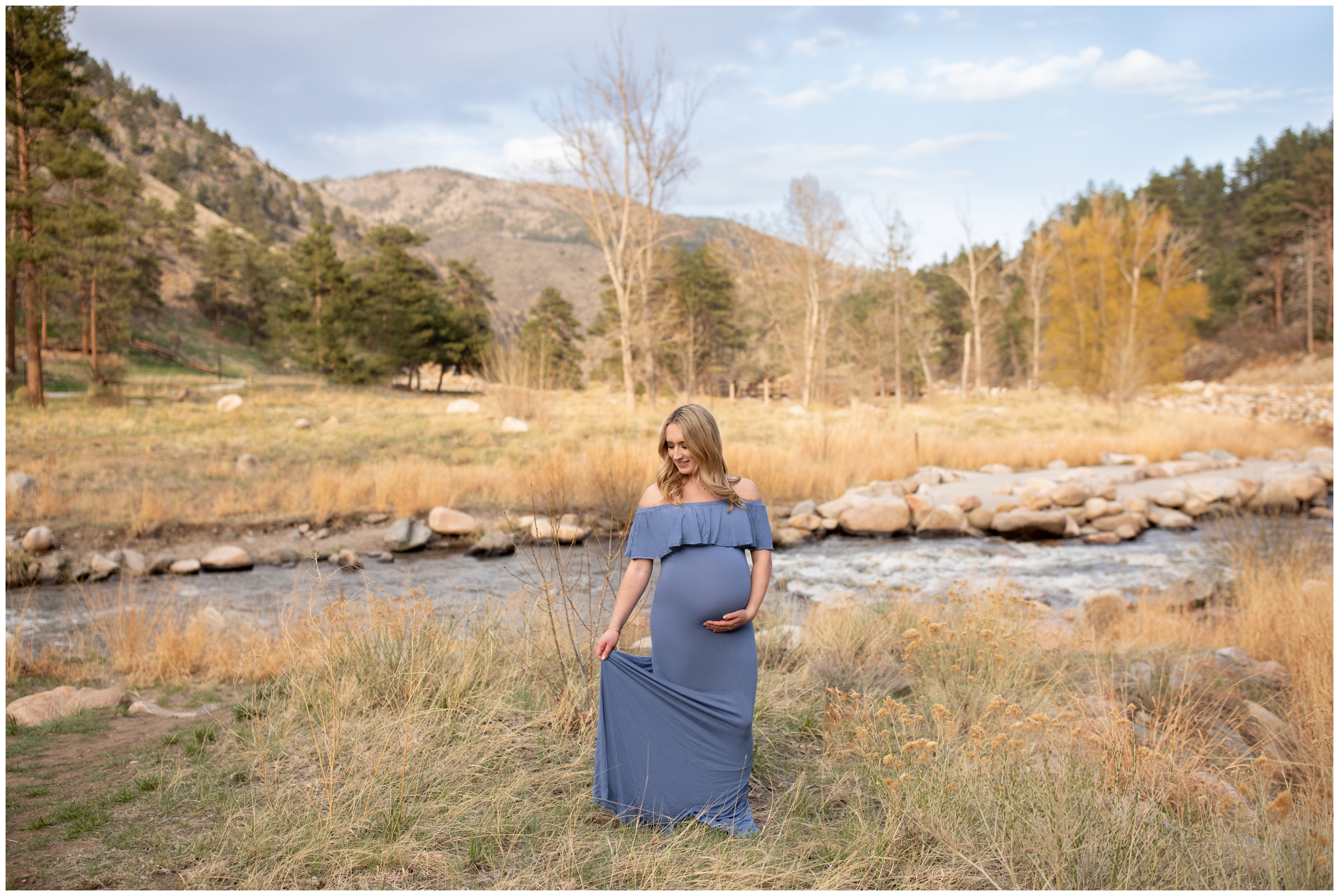 mountain pregnancy inspiration at the Viestenz-Smith Park in Colorado 