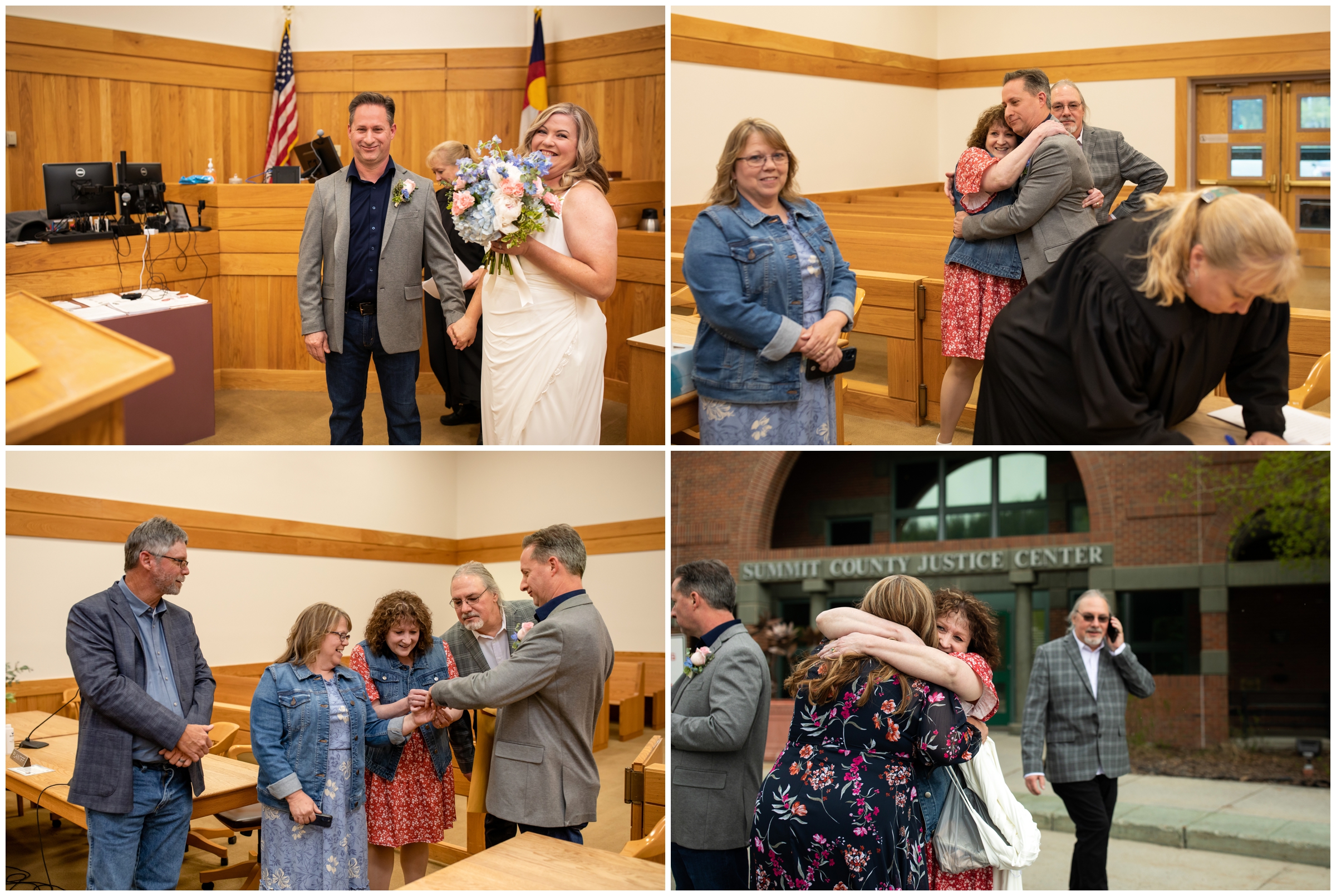 Colorado courthouse wedding in Summit County 