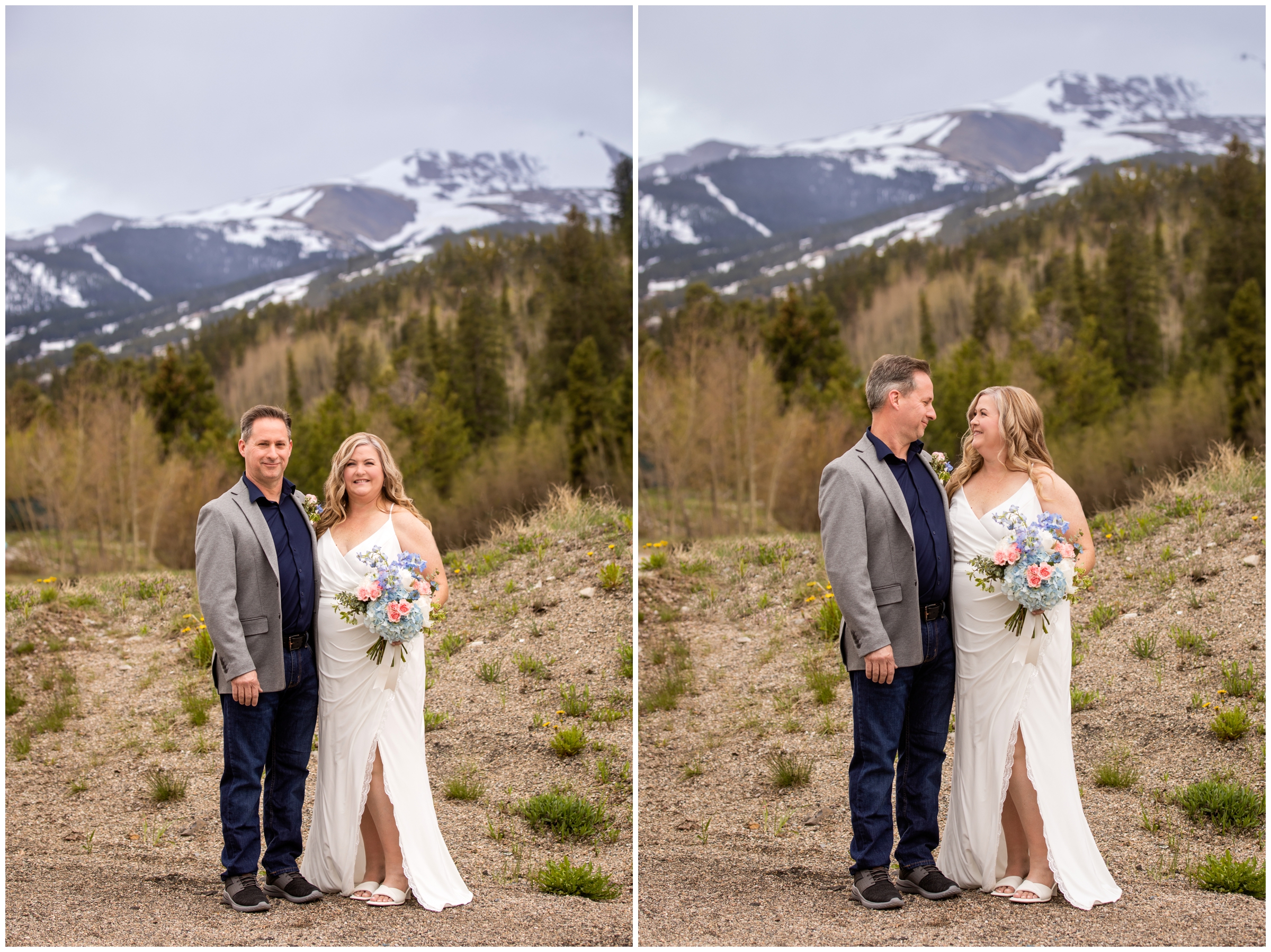 Sapphire Point spring elopement portraits in Breckenridge Colorado by Plum Pretty Photography 