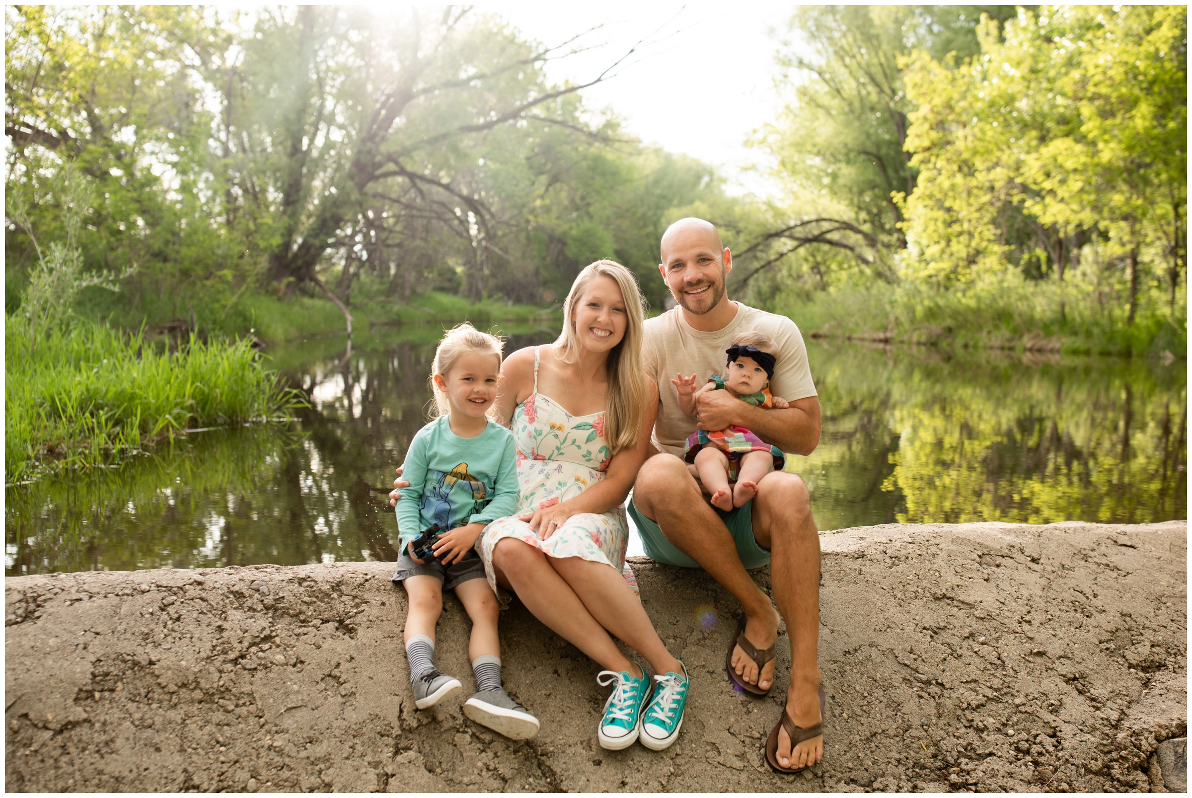 spring family photography in Longmont at Golden Ponds by Colorado portrait photographer Plum Pretty Photography