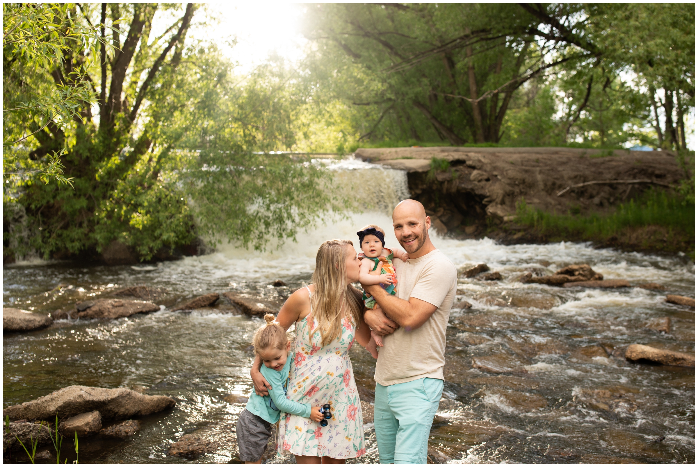 spring family photography in Longmont at Golden Ponds by Colorado portrait photographer Plum Pretty Photography