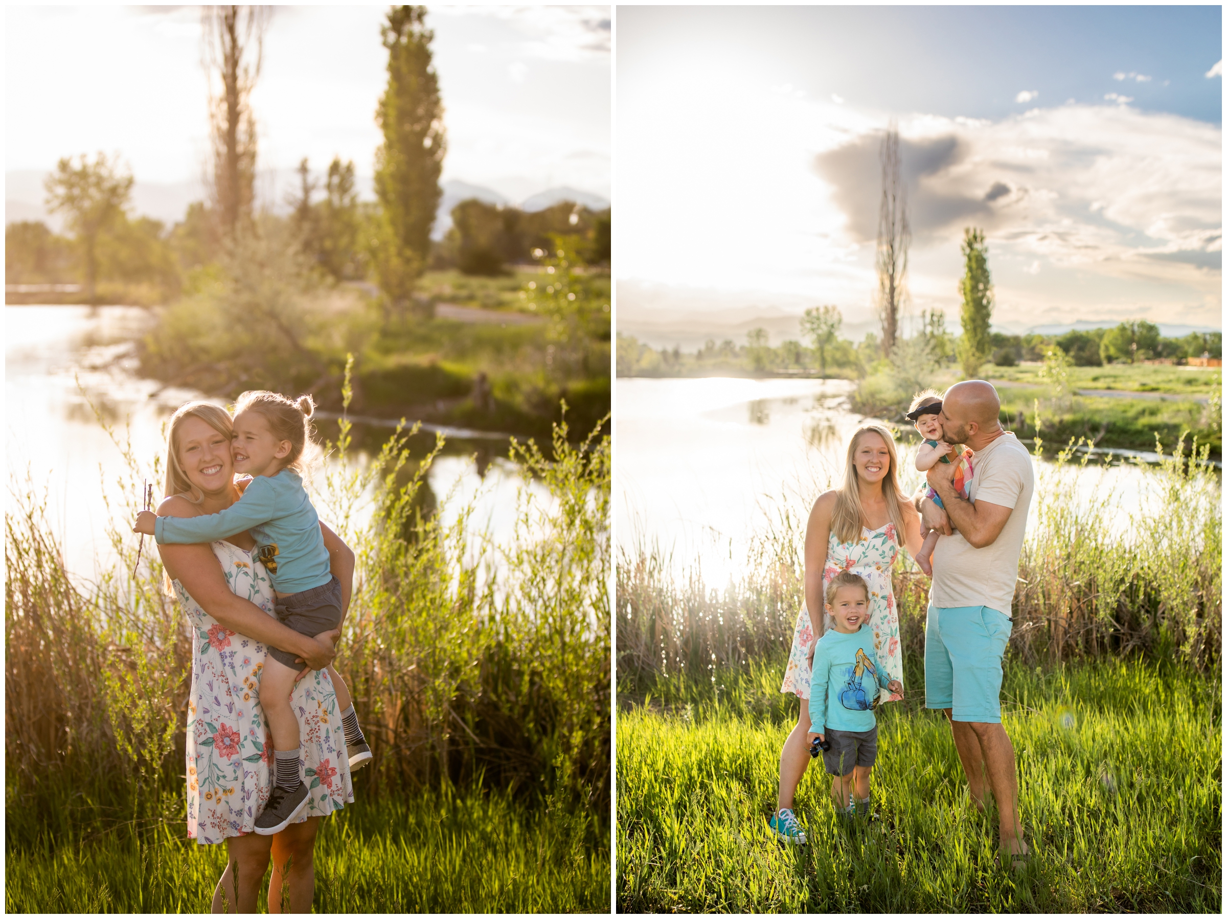 spring family photography in Longmont at Golden Ponds by Colorado portrait photographer Plum Pretty Photography