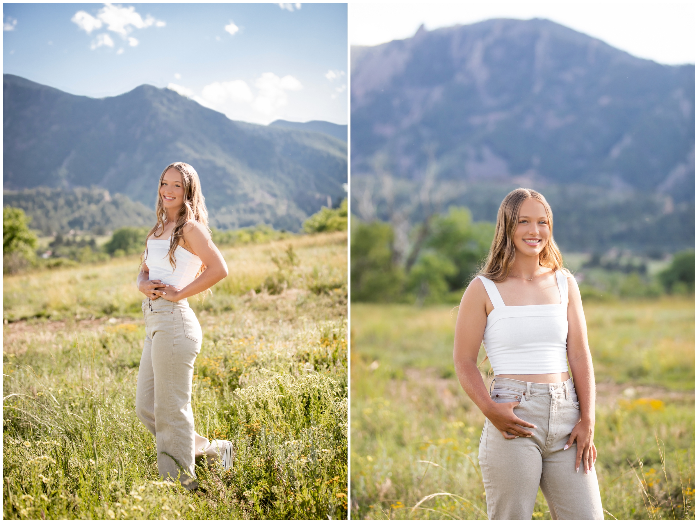 Colorado graduation photo session at South Mesa Trail 