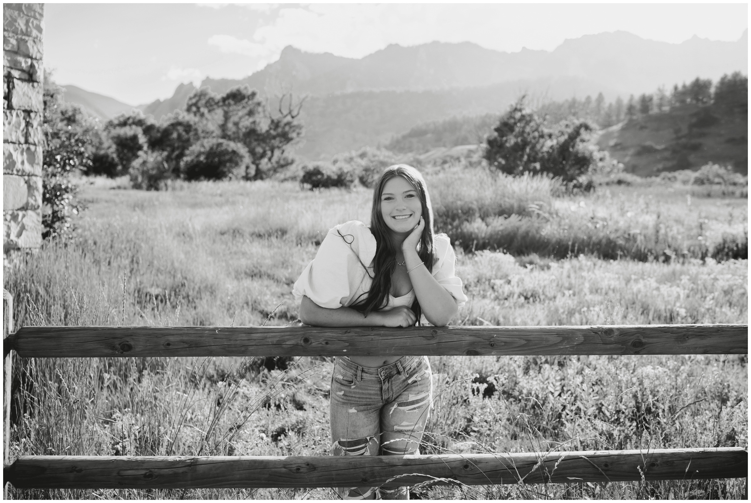 Boulder senior portrait images at South Mesa Trail by Colorado photographer Plum Pretty Photography