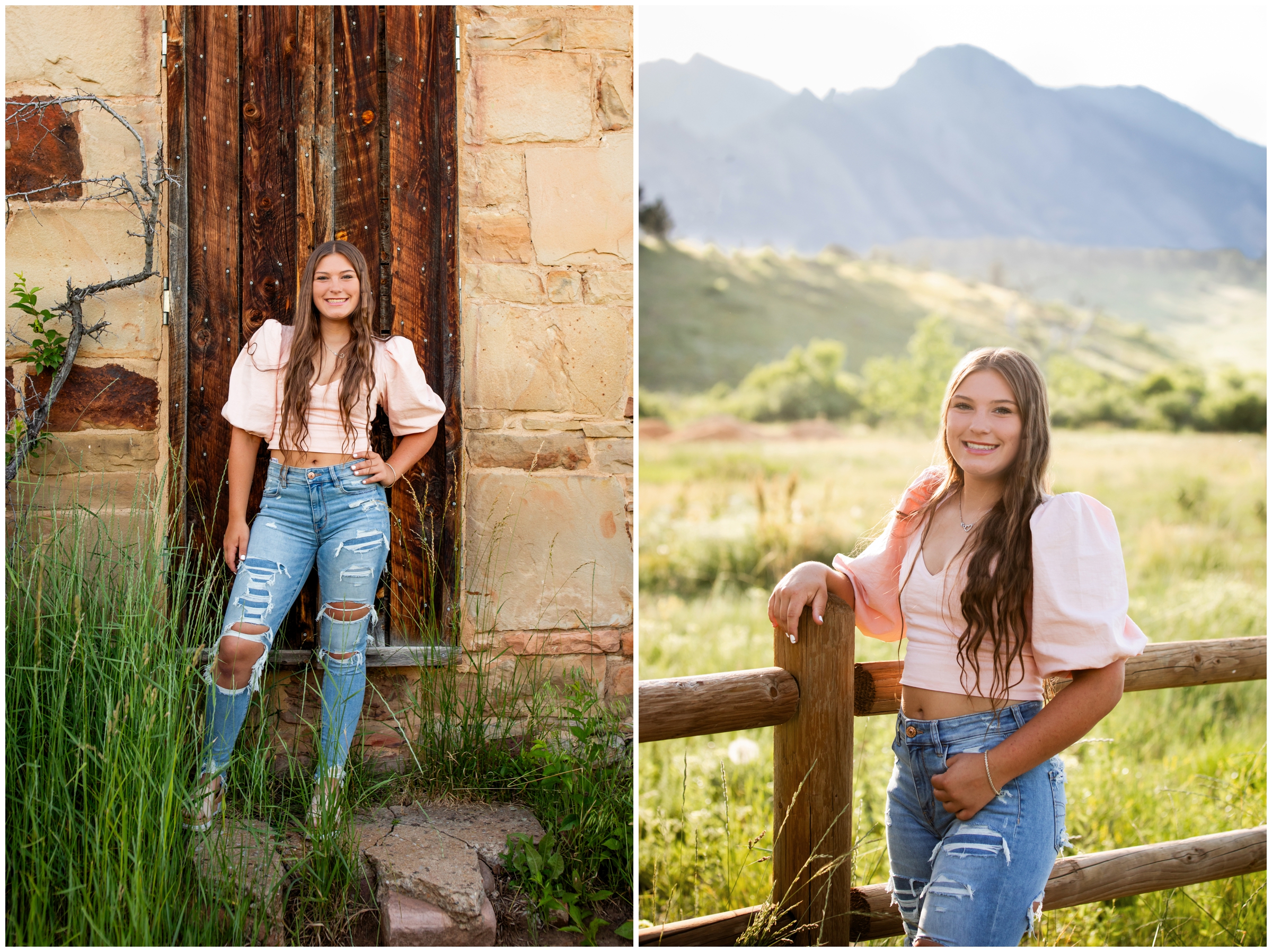 Boulder senior portrait images at South Mesa Trail by Colorado photographer Plum Pretty Photography
