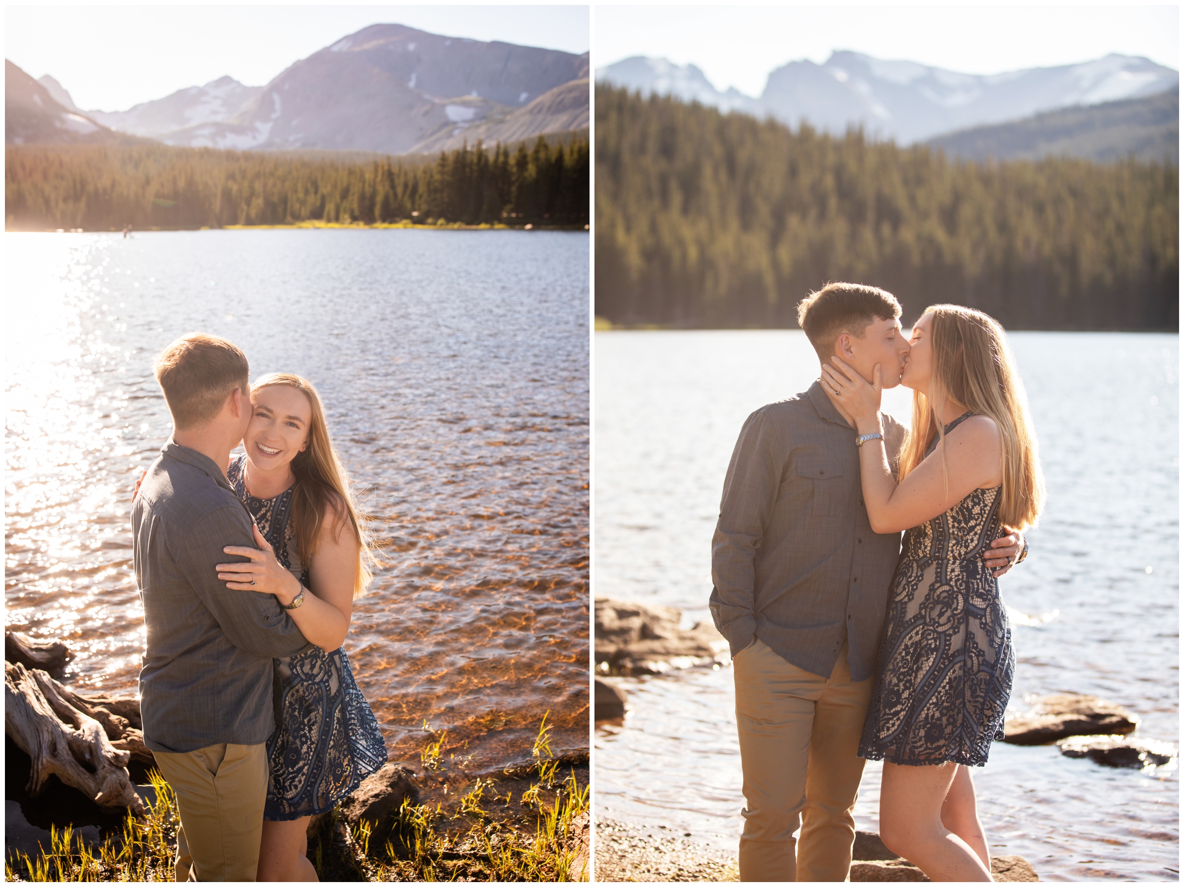 couples photos at Brainard Lake in Colorado 
