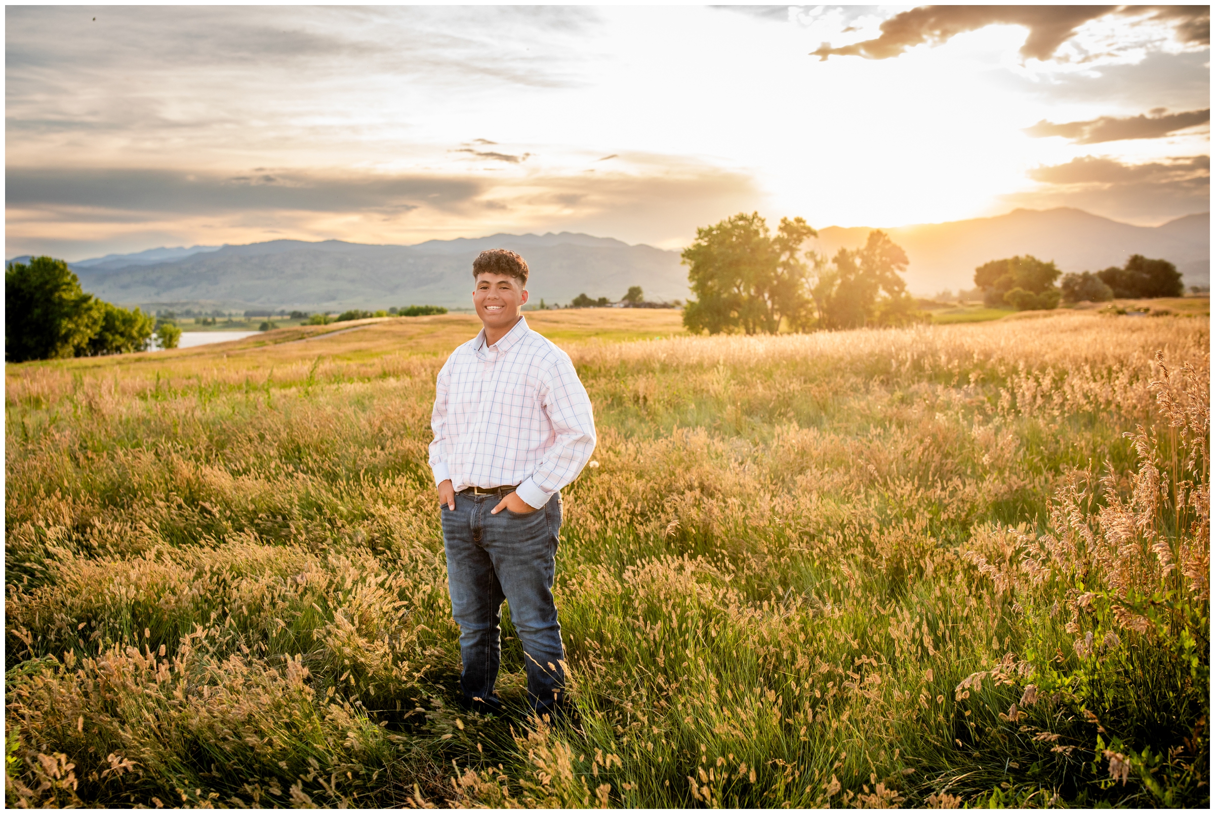 Skyline High senior portraits at Coot Lake by Longmont portrait photographer Plum Pretty Photography