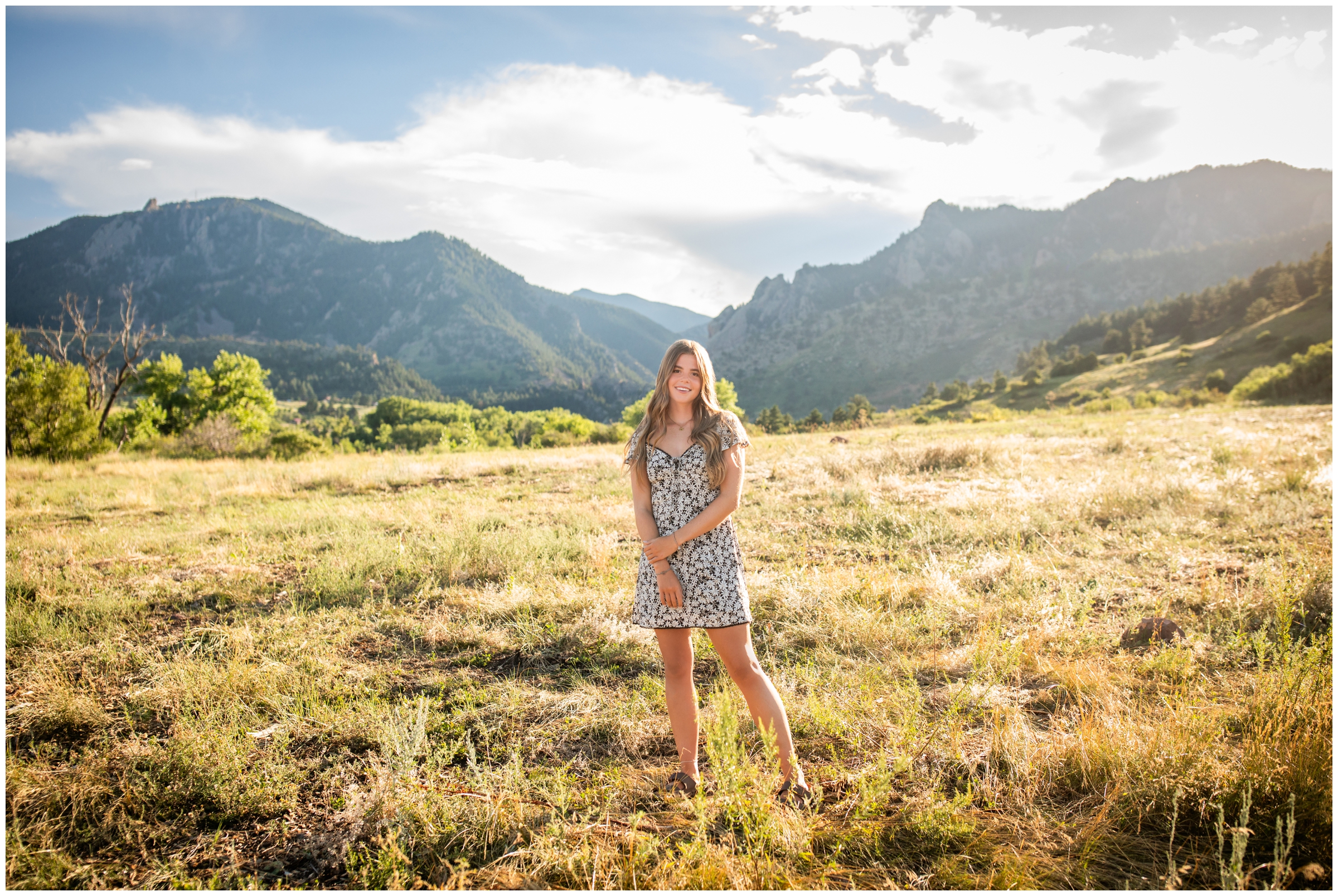 mountain Colorado senior pictures by Plum Pretty Photography at South Mesa Trail 