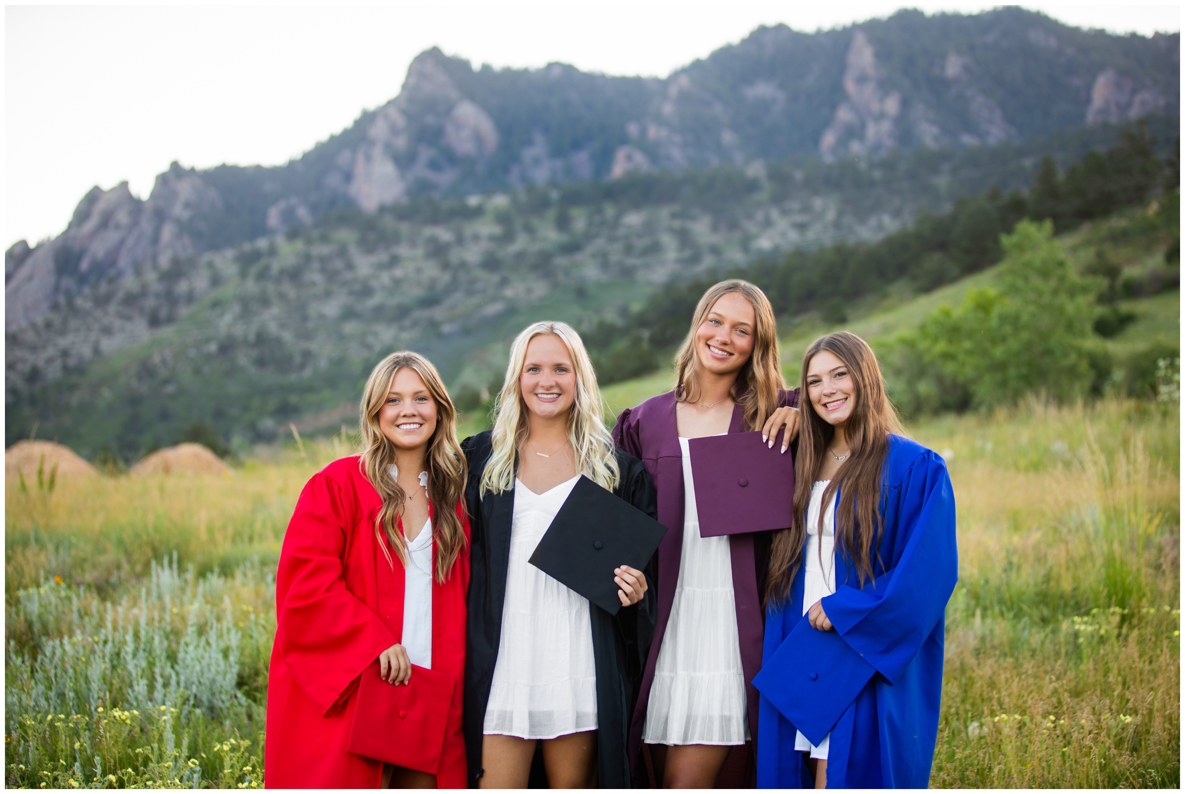 Colorado mountain senior graduation portraits at South mesa trail 