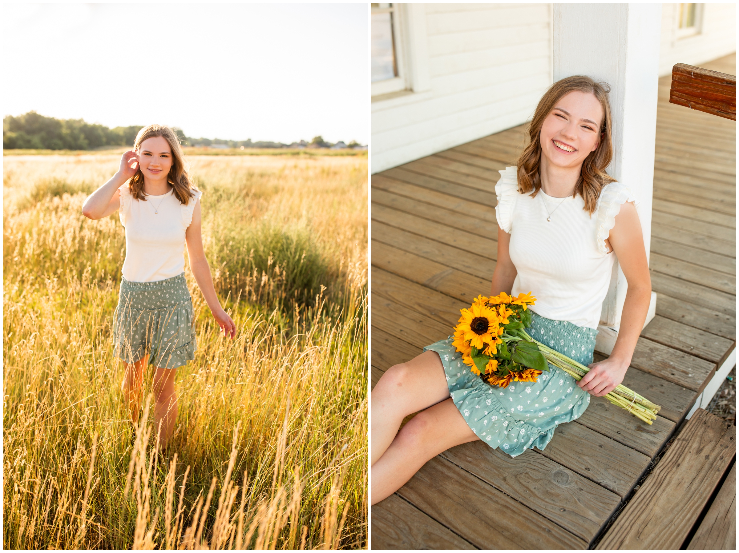 Centennial senior photos at 17 Mile House Farm Park by Colorado portrait photographer Plum Pretty Photography