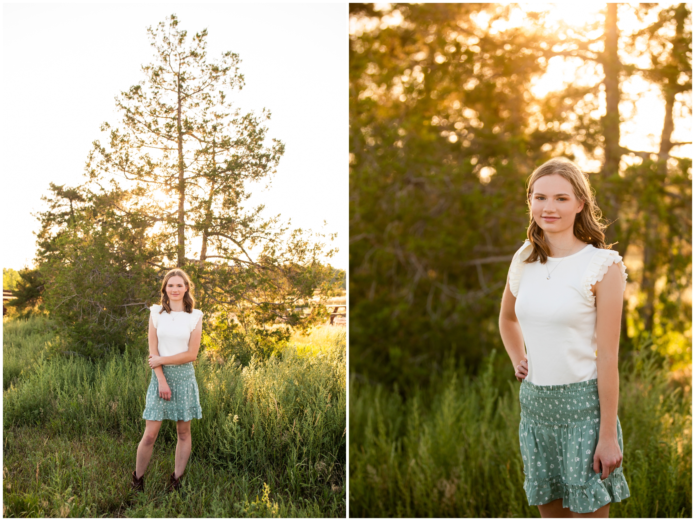 Centennial senior photos at 17 Mile House Farm Park by Colorado portrait photographer Plum Pretty Photography