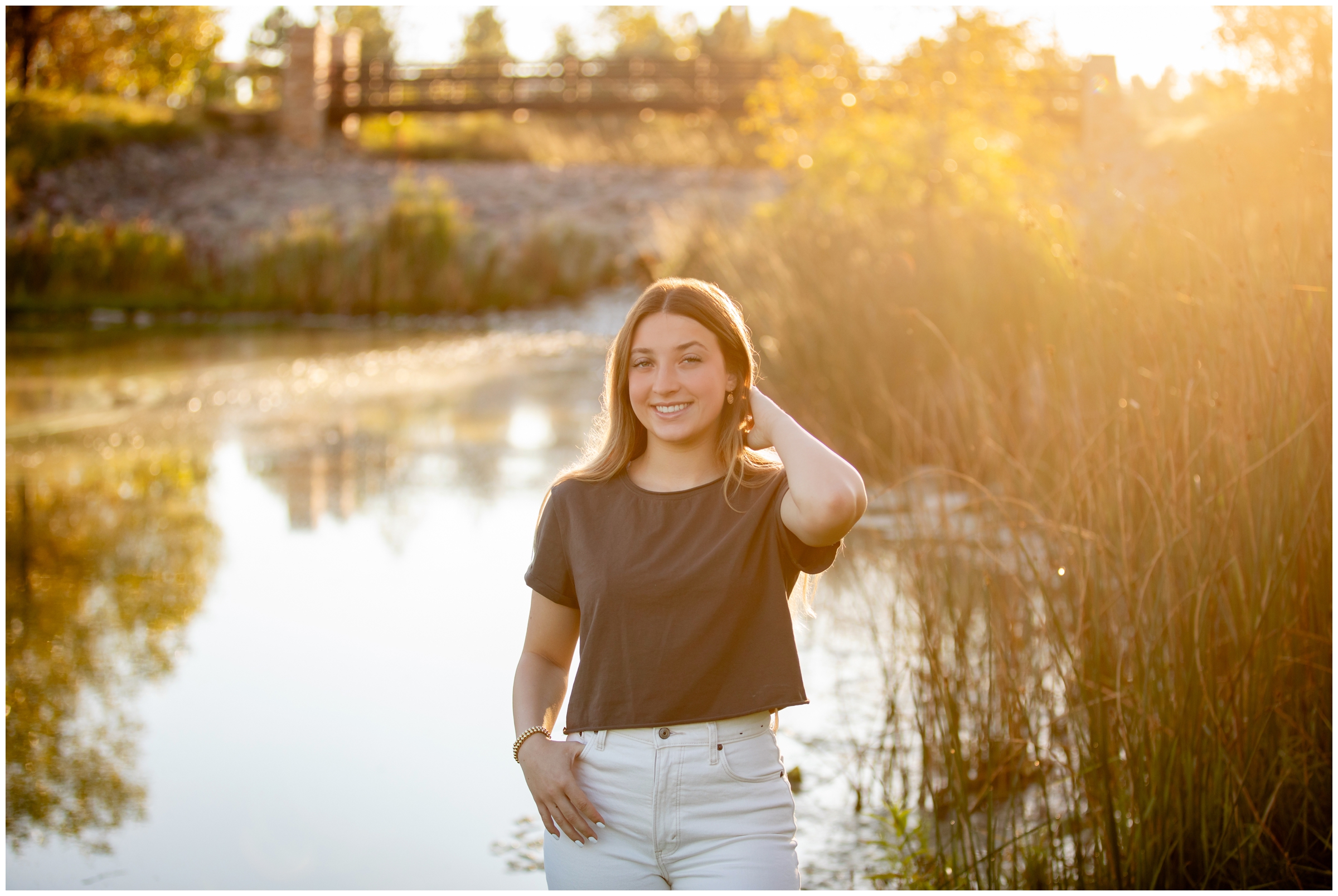 high school graduation photography session at Buffalo Lake in Erie Colorado 