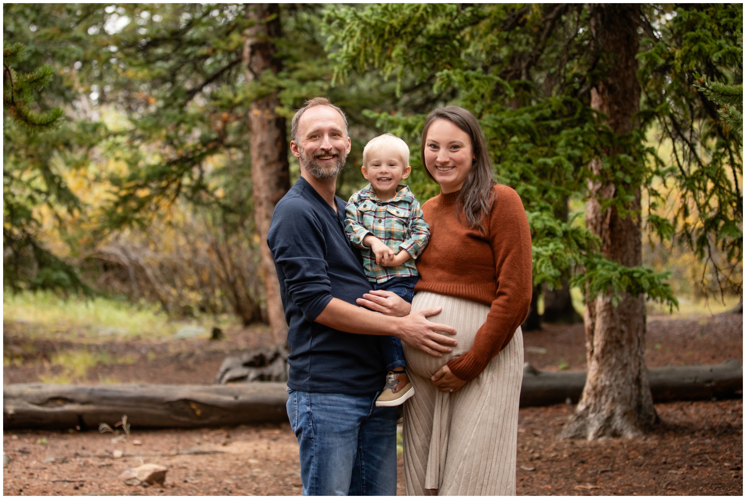 forest family photos in Idaho Springs Colorado by Plum Pretty Photography 