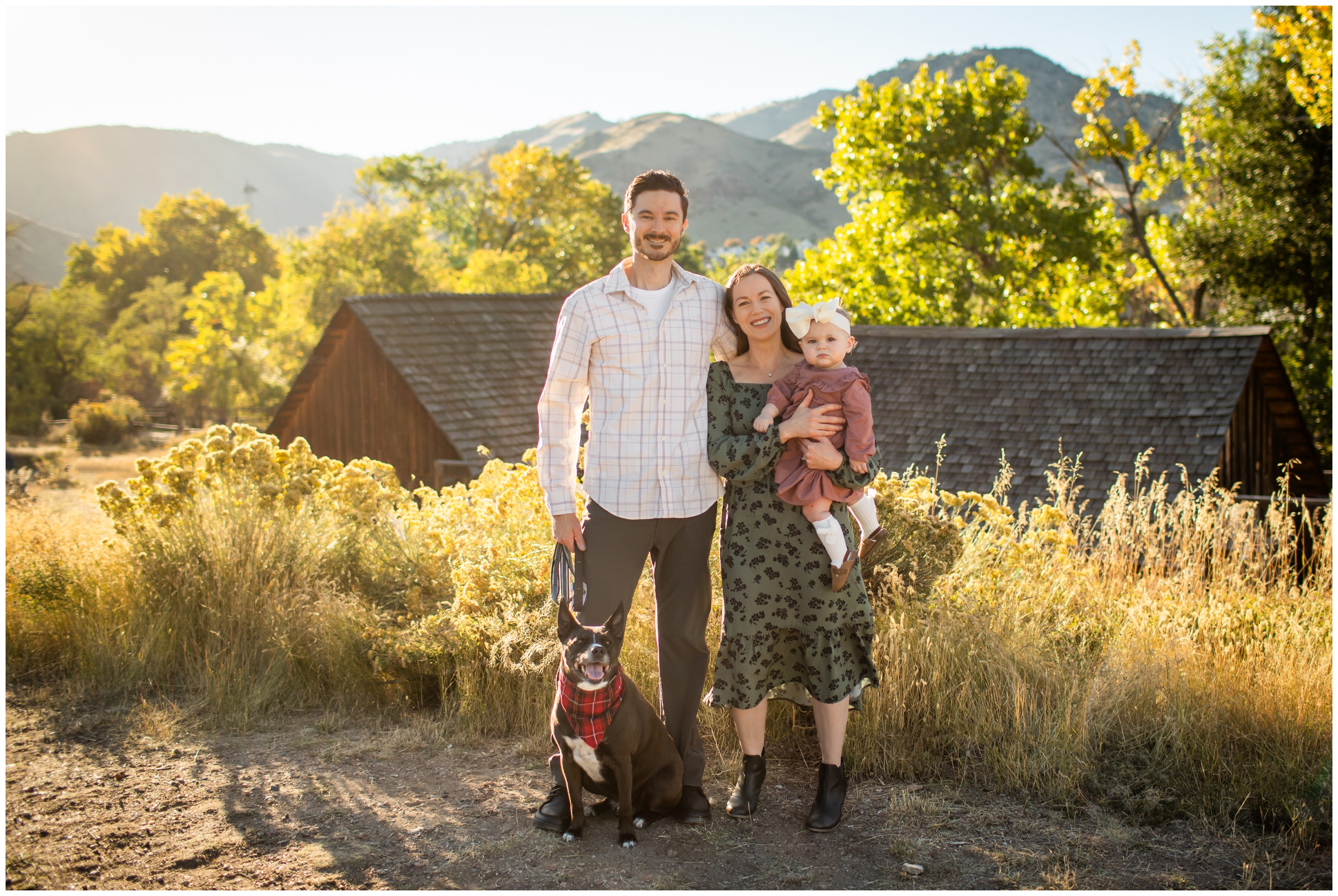 Golden family portraits at Golden History Park by Colorado photographer Plum Pretty Photography