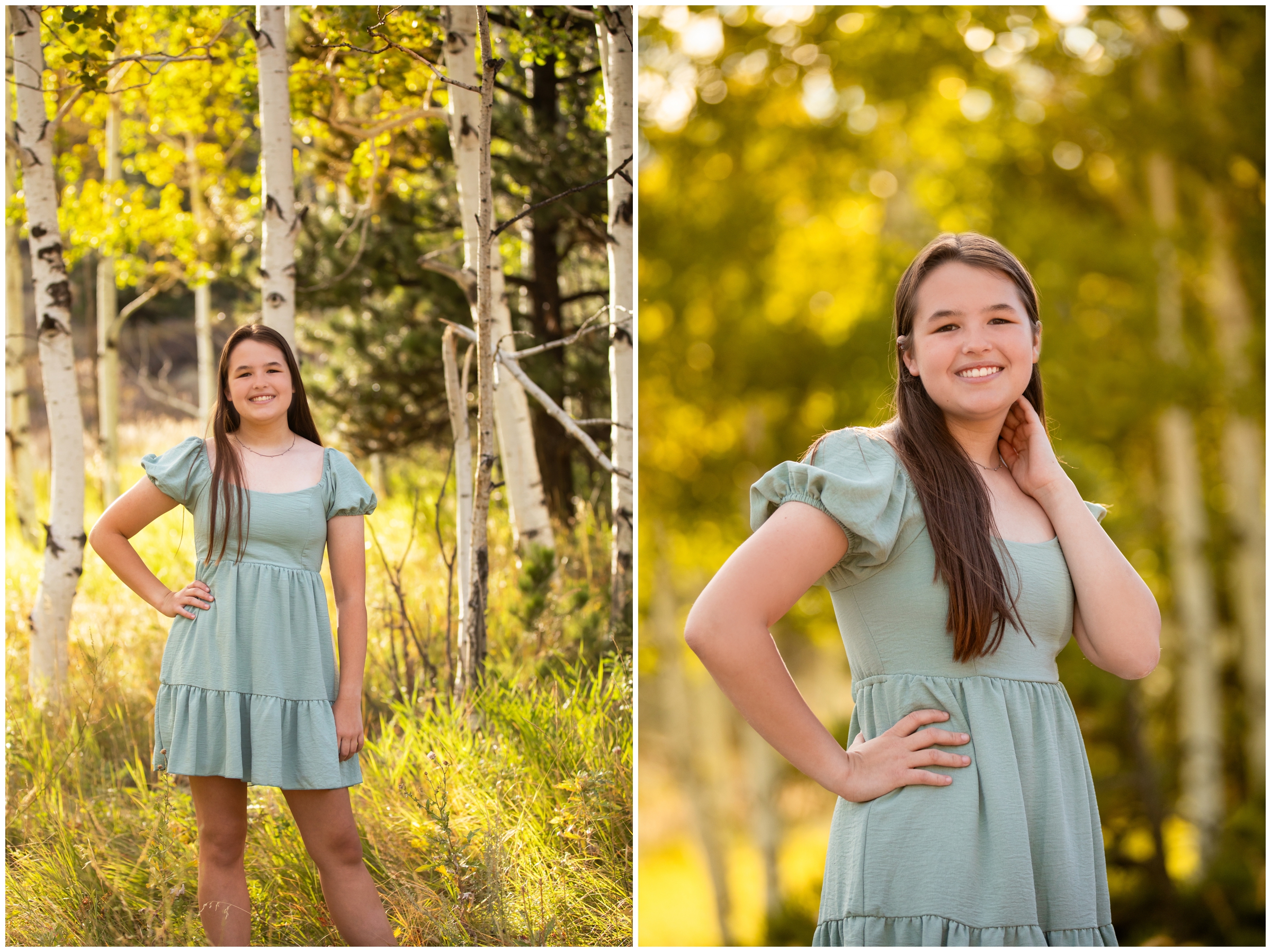 fall high school graduation photography session in the Colorado mountains by Plum Pretty Photography 
