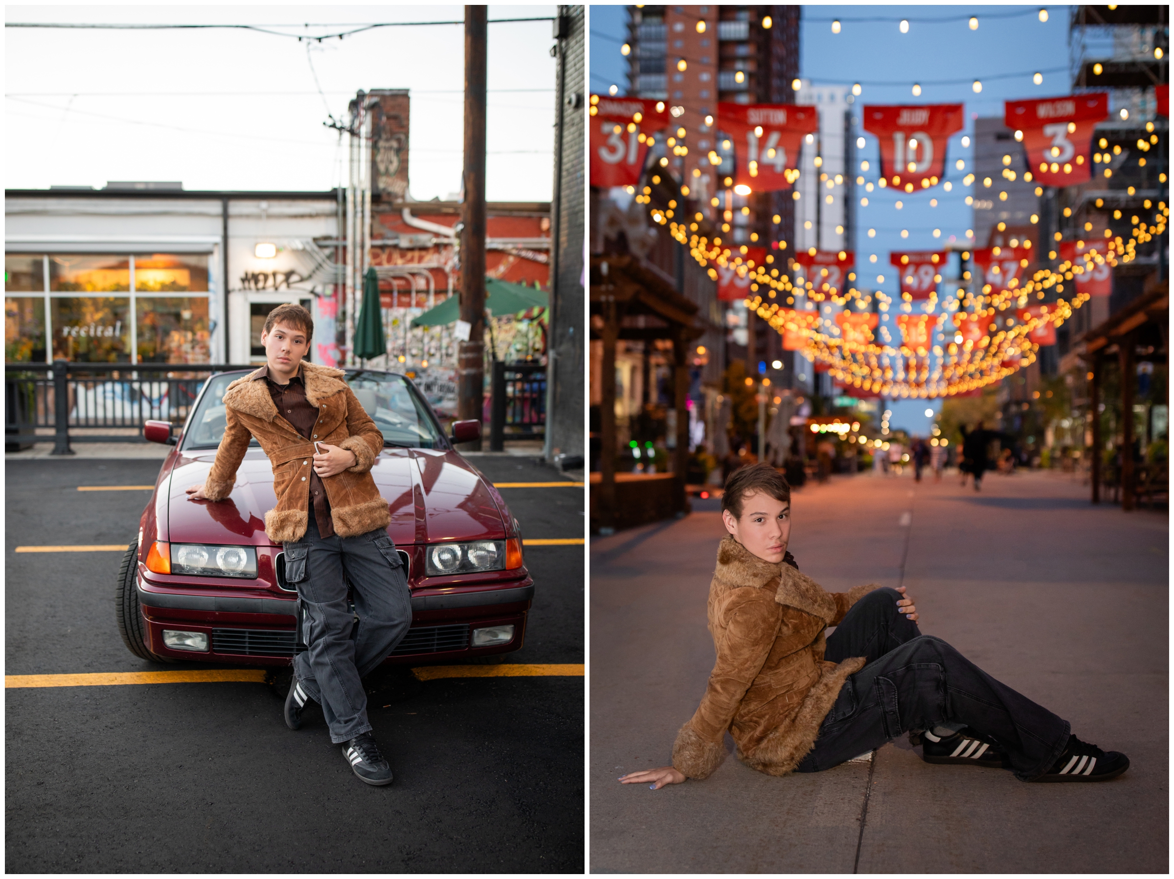 nighttime pictures at Larimer Square by Colorado photographer Plum Pretty Photography 