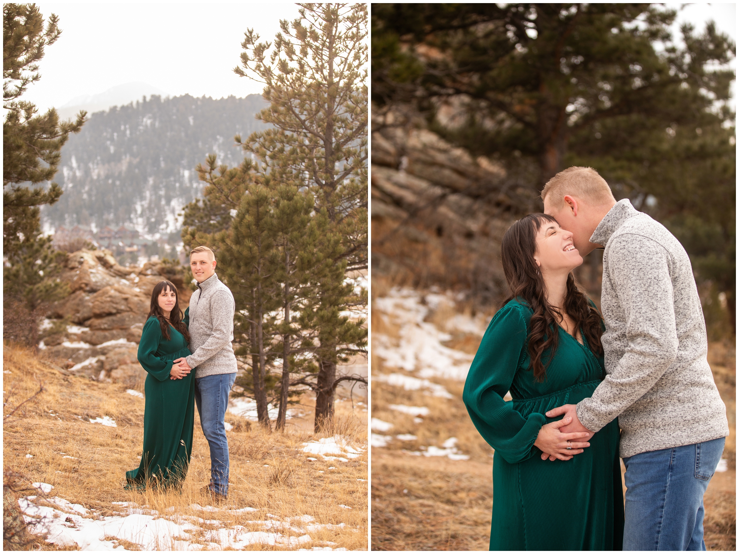 pregnancy photos in the colorado mountains by Plum Pretty Photography 