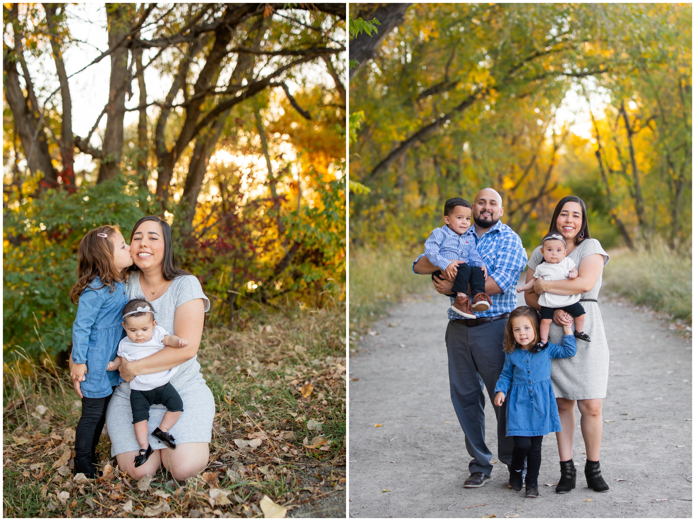 Longmont fall family photos at Golden Ponds by Colorado portrait photographer Plum Pretty Photography