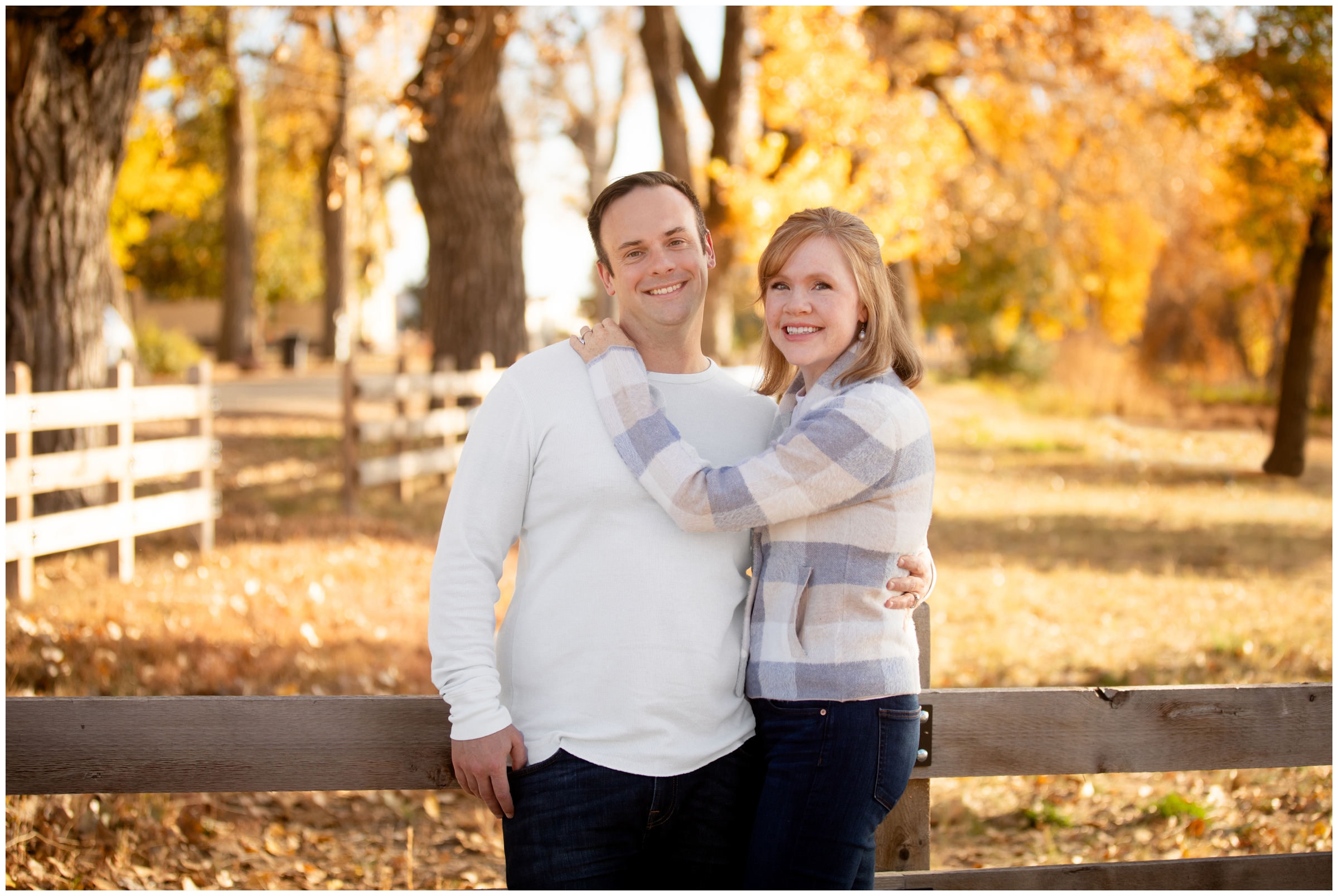 Mead Colorado couples photos during fall at Highland Lake by CO portrait photographer Plum Pretty Photography