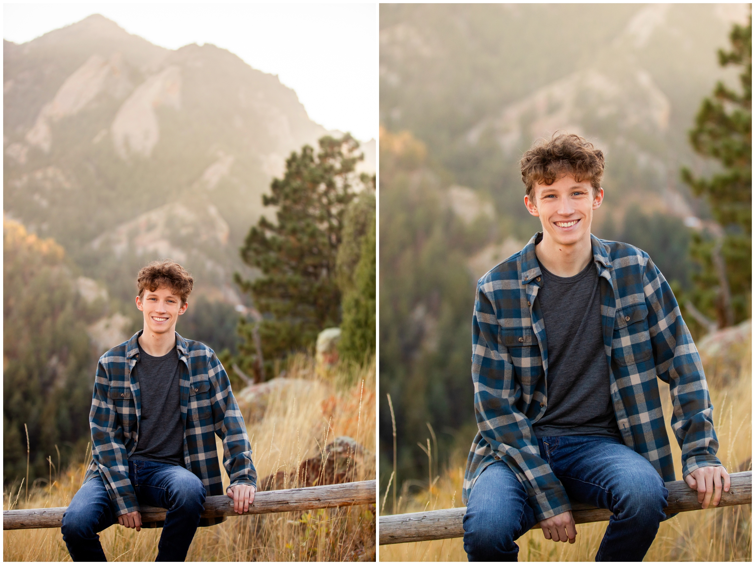 NCAR Boulder senior photos during fall by Colorado portrait photographer Plum Pretty Photography