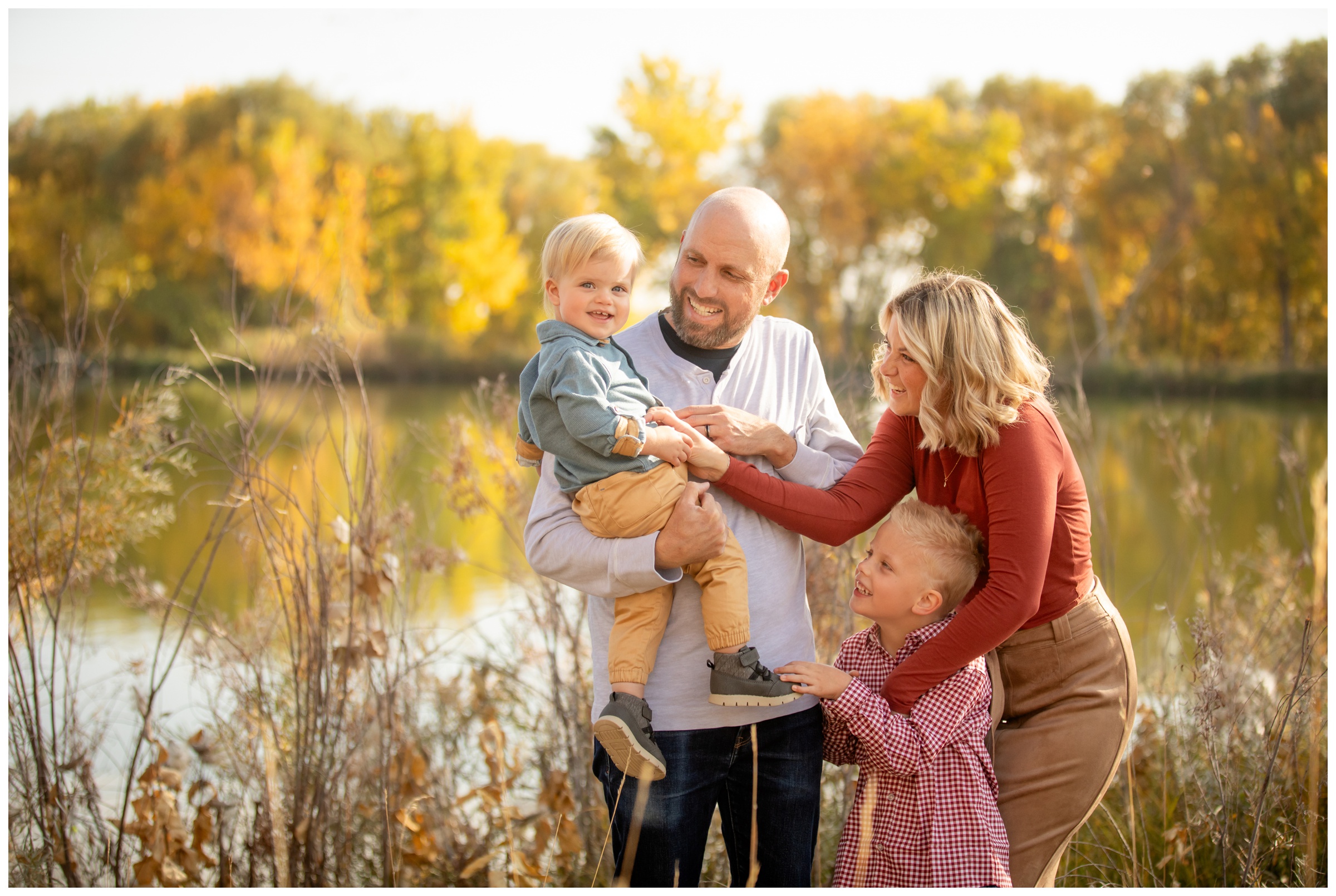 candid photography session at Golden Ponds in Colorado