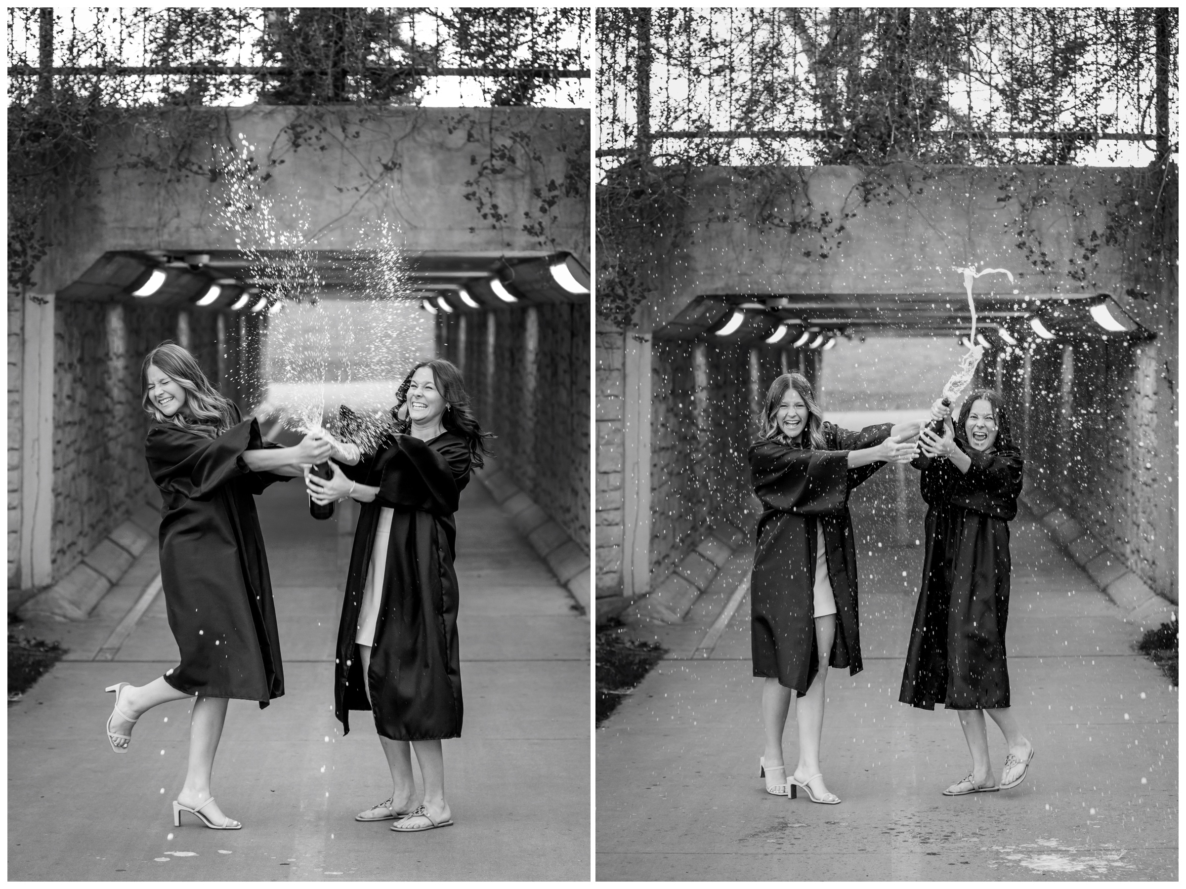 Best friend graduation pictures at Colorado State University by Fort Collins portrait photographer Plum Pretty Photography