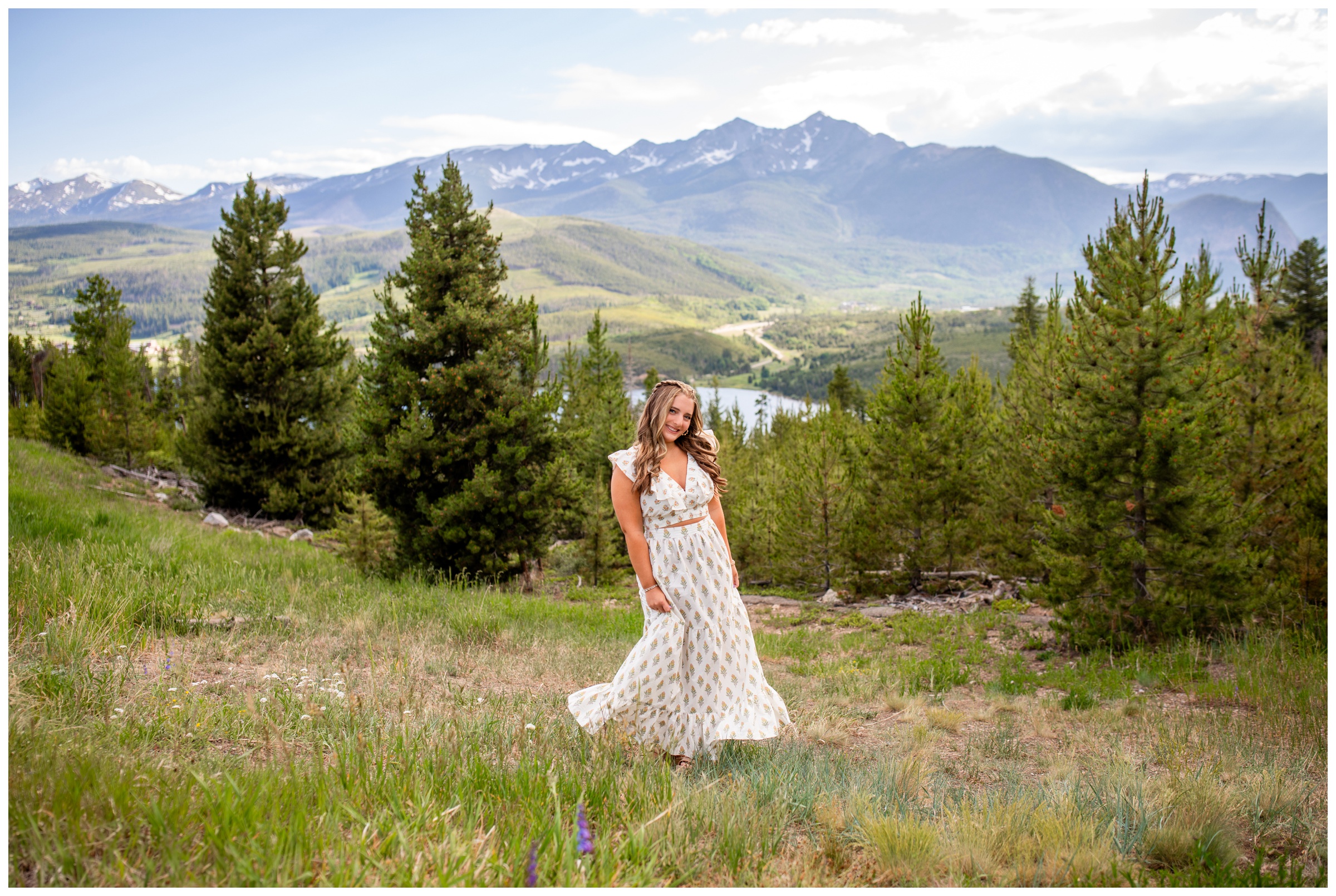 high school graduation portraits at Sapphire Point in Breckenridge Colorado 
