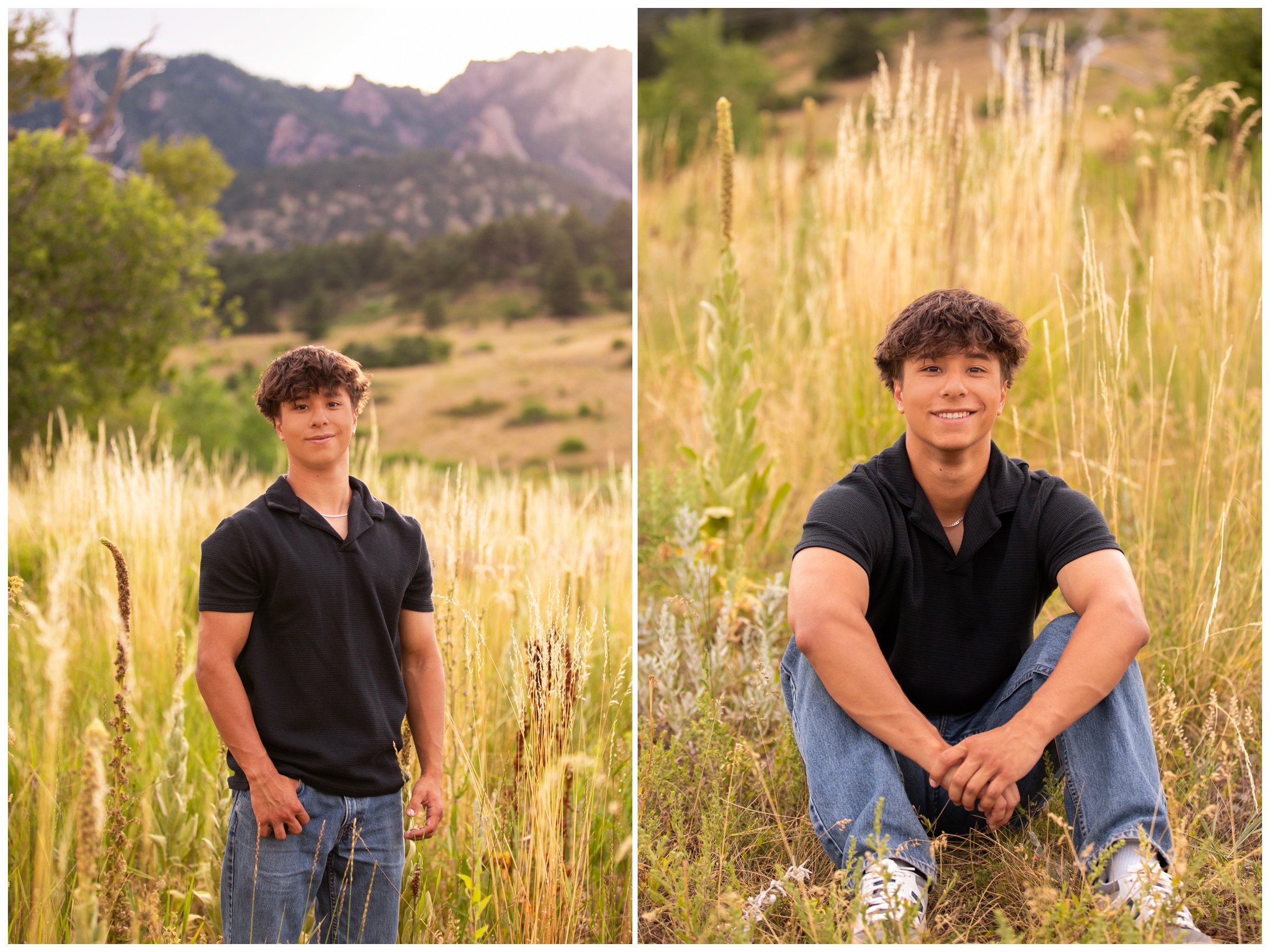 mountain senior pictures in Boulder Colorado by Plum Pretty Photography 