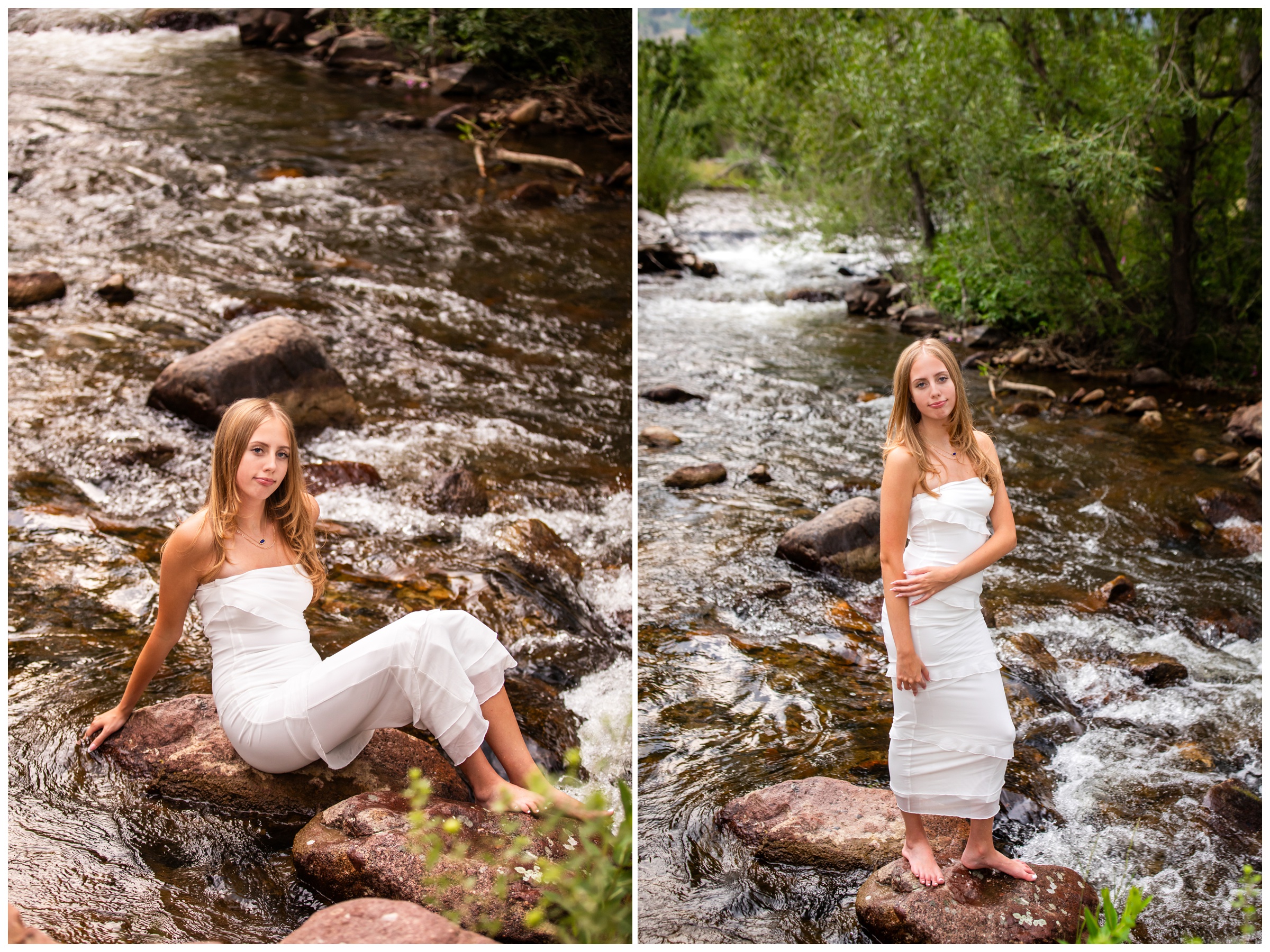 river senior pictures at South Mesa Trail in Boulder, Colorado 