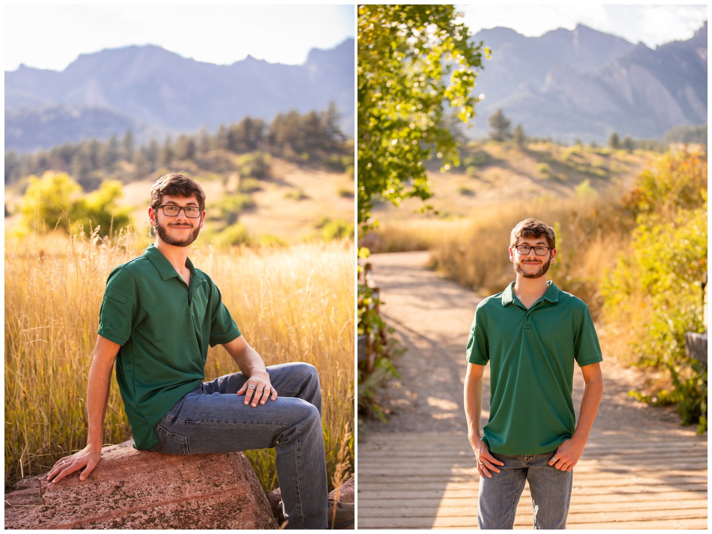 Boulder Colorado senior photography session at South Mesa Trail by portrait photographer Plum Pretty Photography