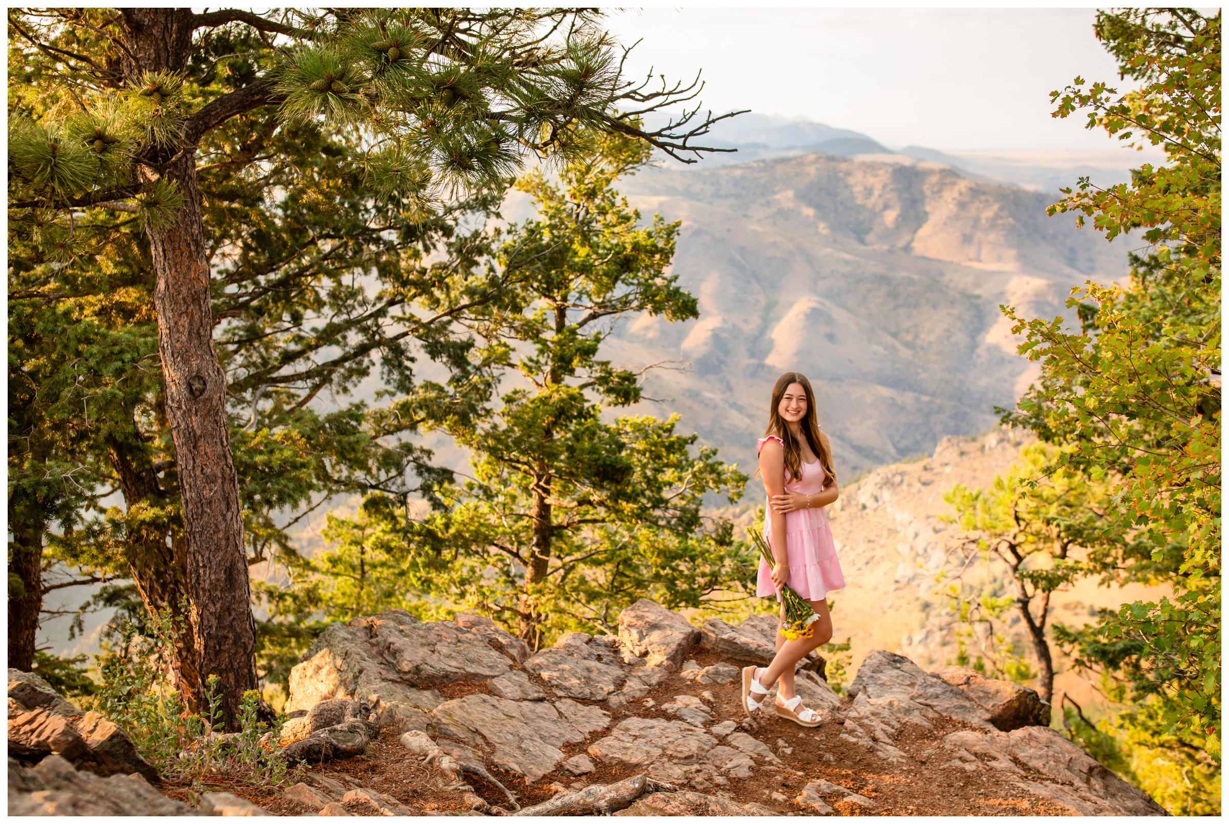 Legend High senior pictures at Lookout Mountain by Golden Colorado portrait photographer Plum Pretty Photography 