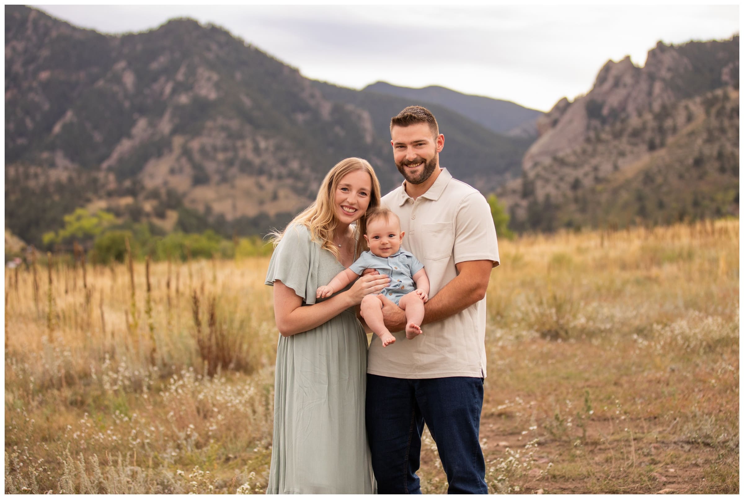 Boulder family portrait session at South Mesa Trail by Colorado photographer Plum Pretty Photography
