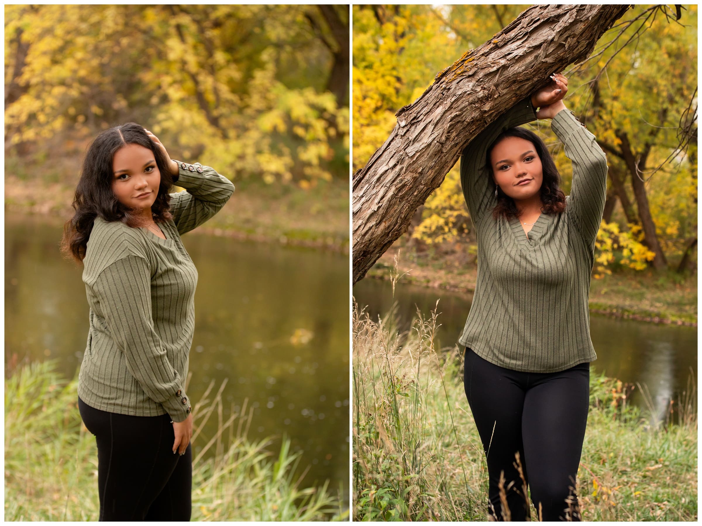 Fall senior pictures in Fort Collins at Legacy Park by Colorado portrait photographer Plum Pretty Photography