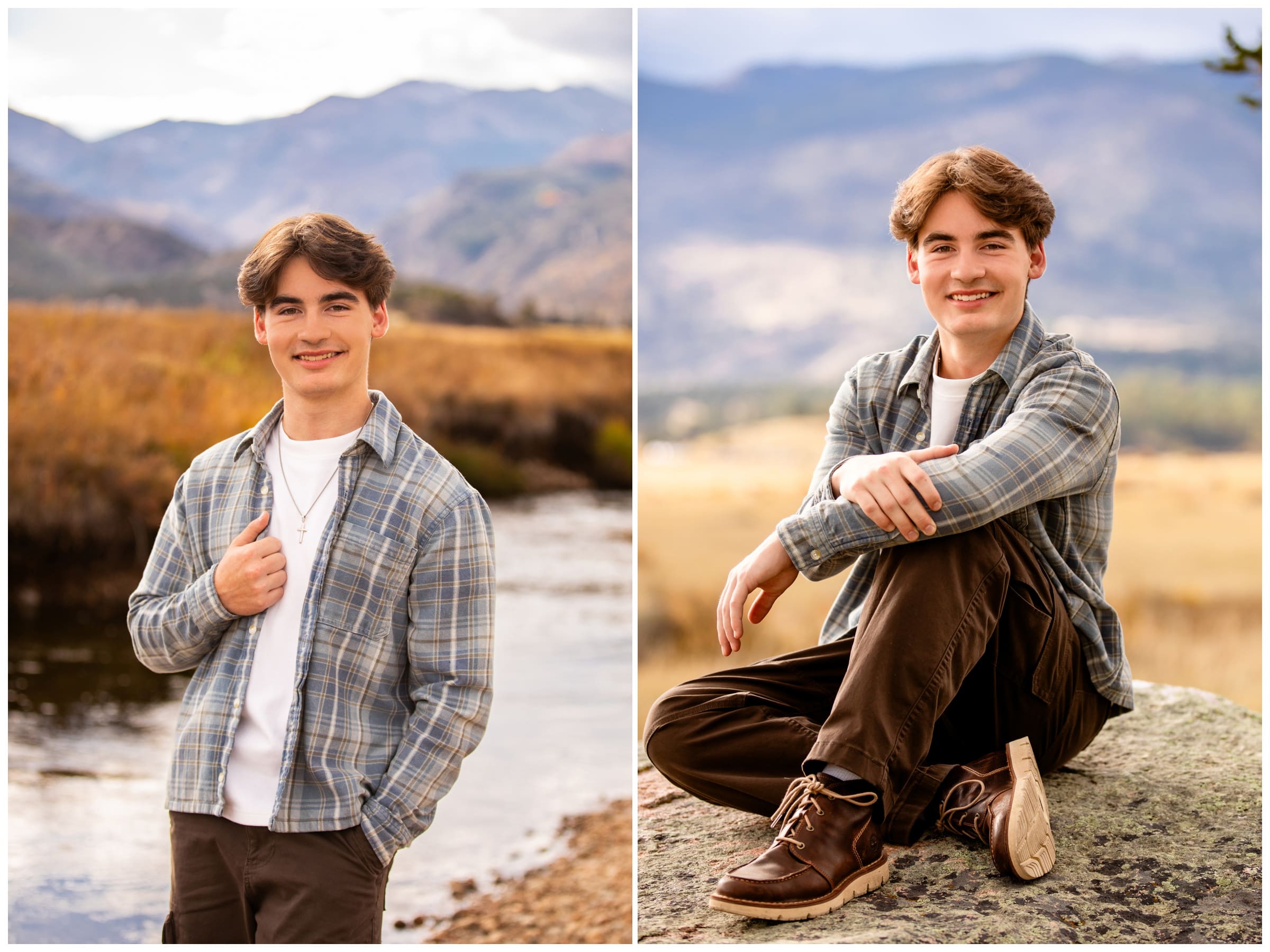 Longmont high school senior pictures during fall at RMNP by Colorado portrait photographer Plum Pretty Photography