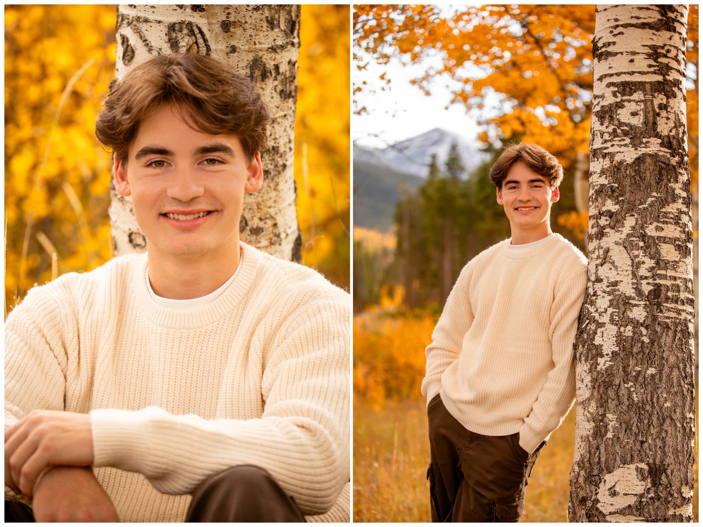 Longmont high school senior pictures during fall at RMNP by Colorado portrait photographer Plum Pretty Photography
