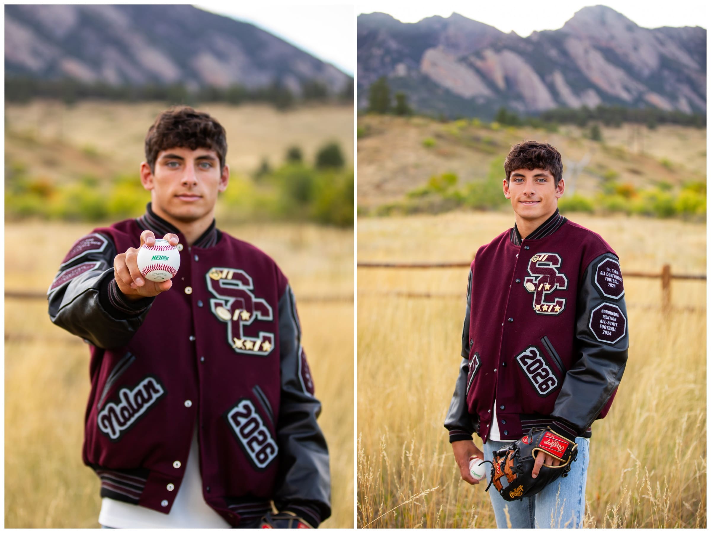 baseball senior photography inspiration by Plum Pretty Photography in Boulder Colorado 