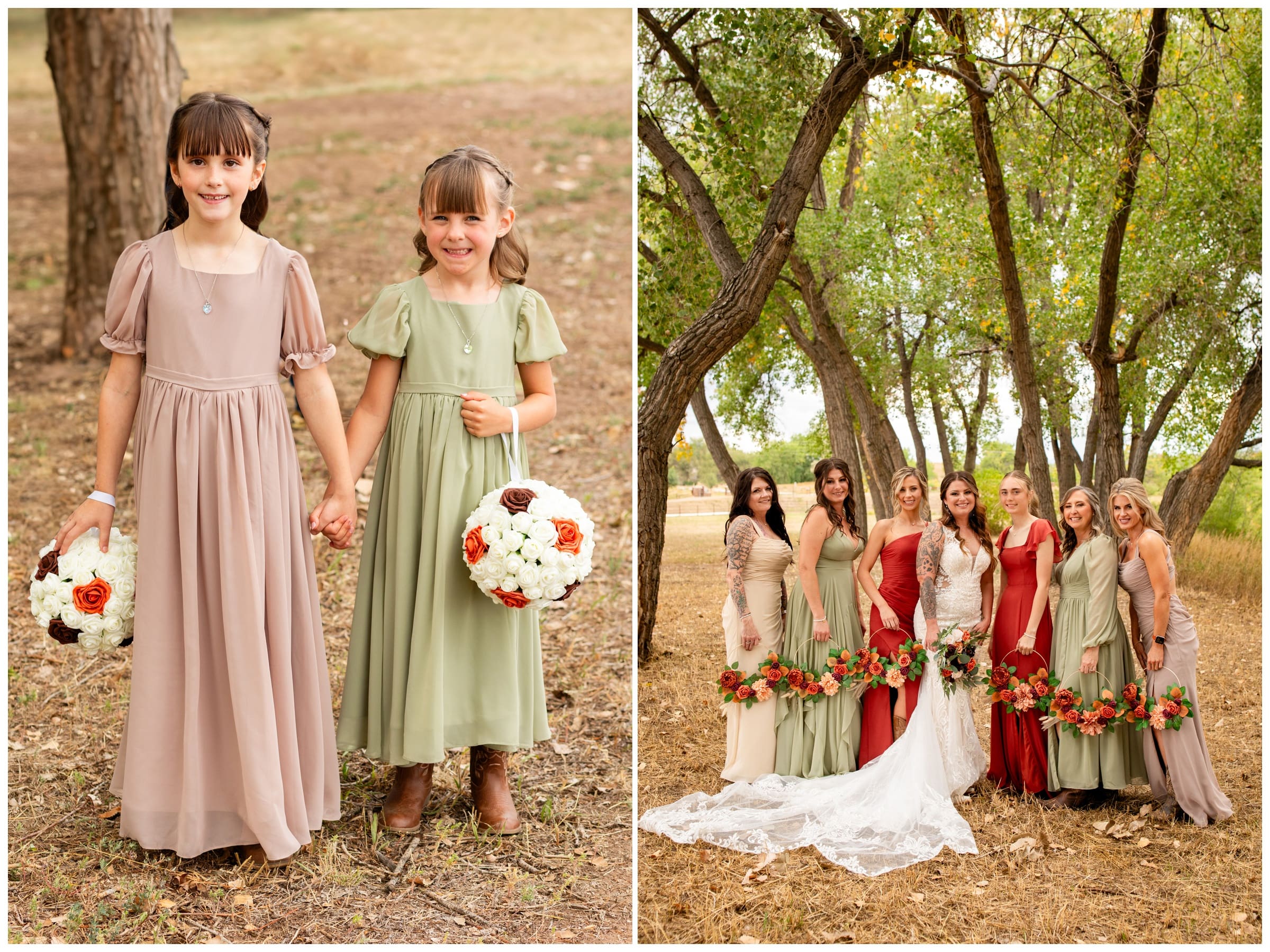 Rustic fall Longmont Colorado wedding photography at a farm by photographer Plum Pretty Photography