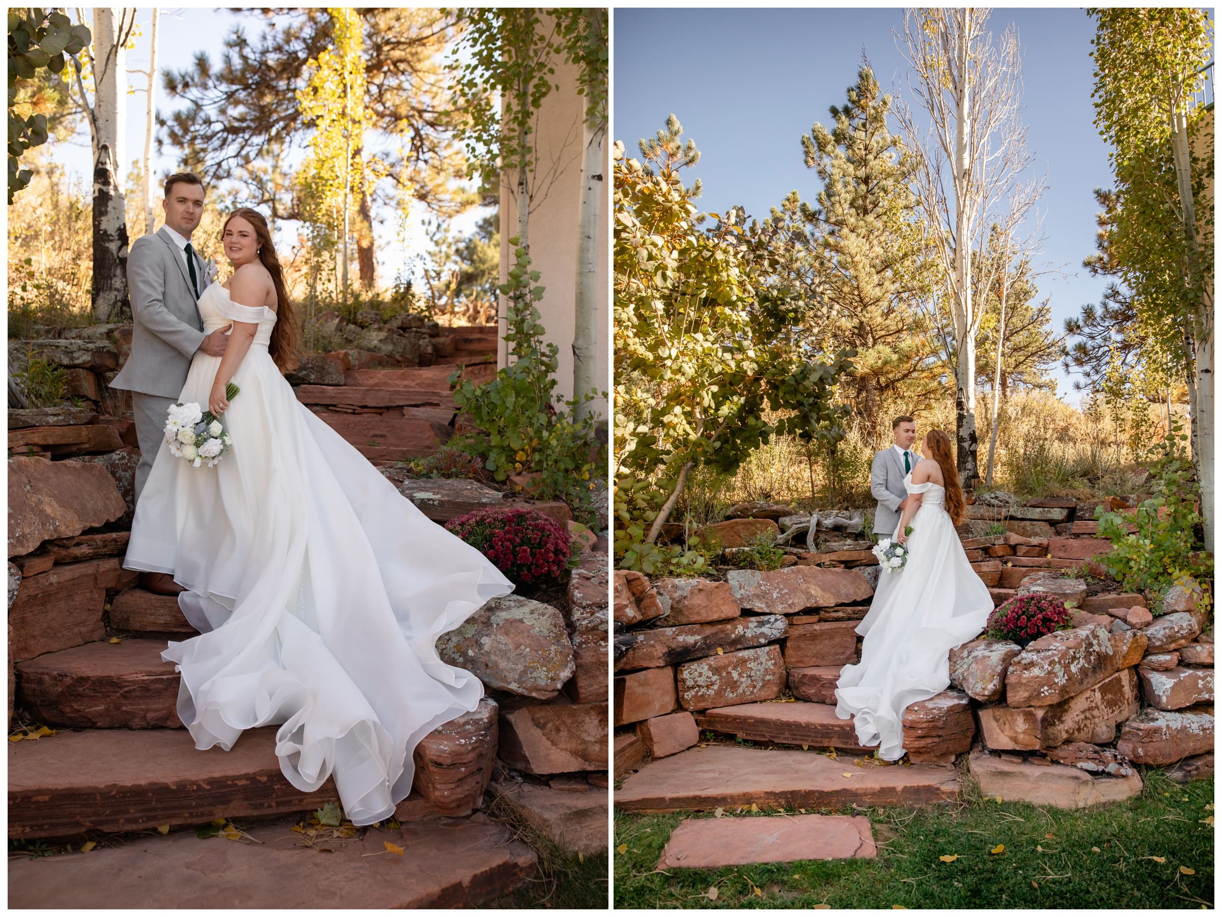 Wedgewood weddings Lionscrest Manor fall wedding photos by Lyons Colorado photographer Plum Pretty Photography 